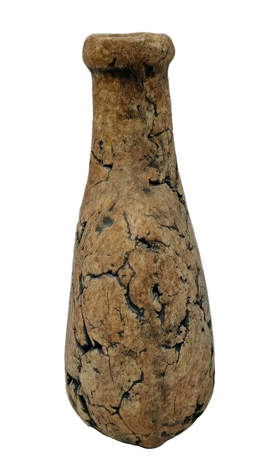 Stan Langtwait Pottery Bottle Vase Volcanic Ash Mt St Helen Brutalist Organic