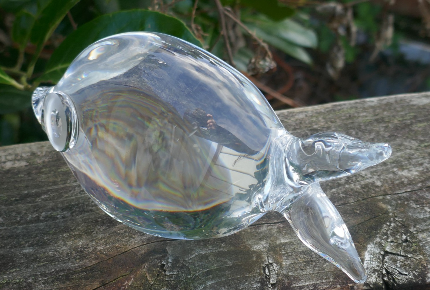 Vintage Stueben Clear Crystal Puffer Fish Designed Sculpture / Paperweight