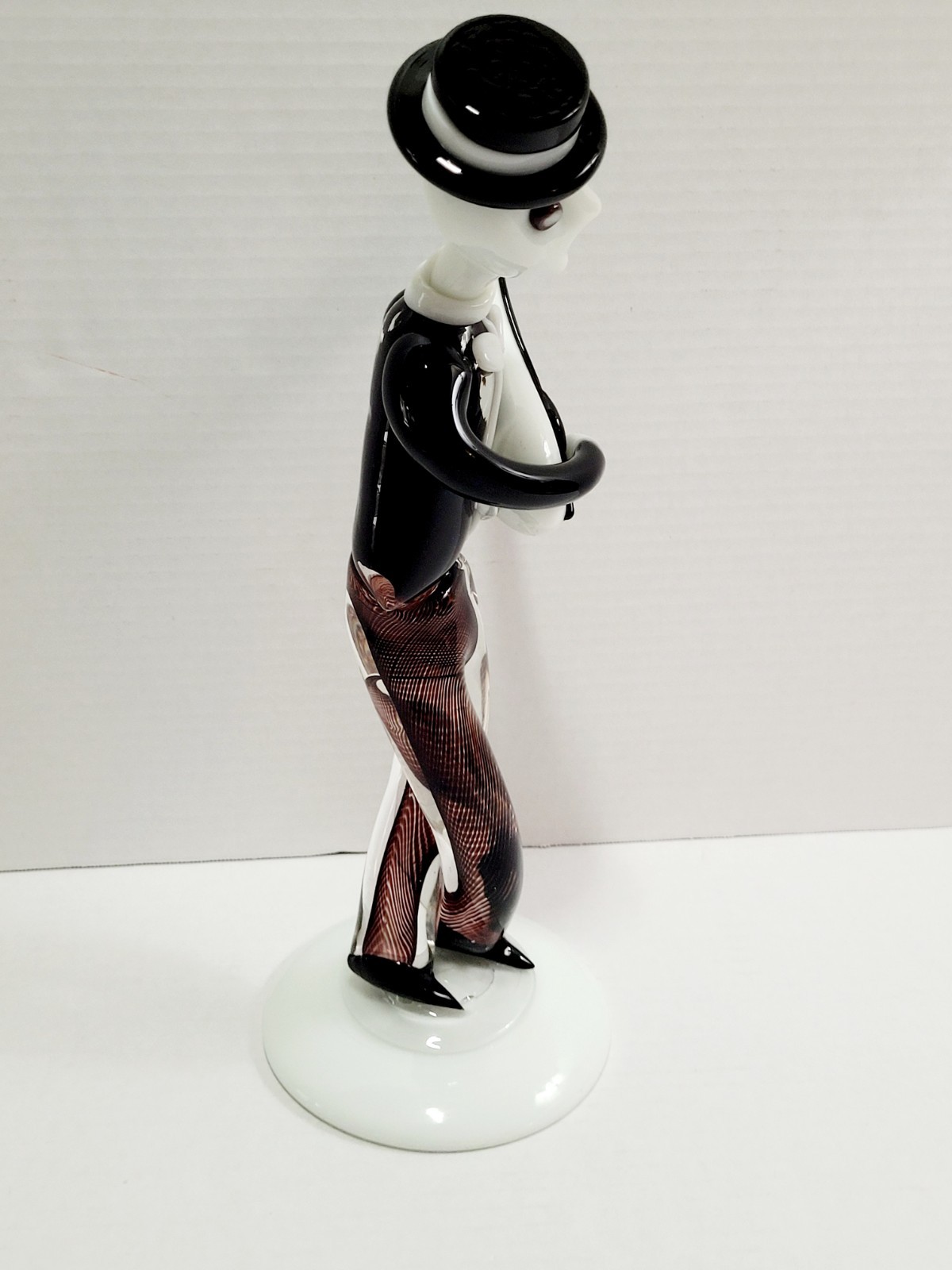 Rare Murano glass figurine Venetian Commedia dell’Arte Musician Biaconi? Read