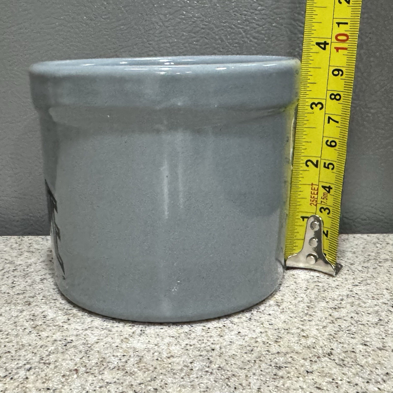 Ohio State Buckeyes OSU Zanesville Pottery Stoneware Crock Planter 3.5” in VGC