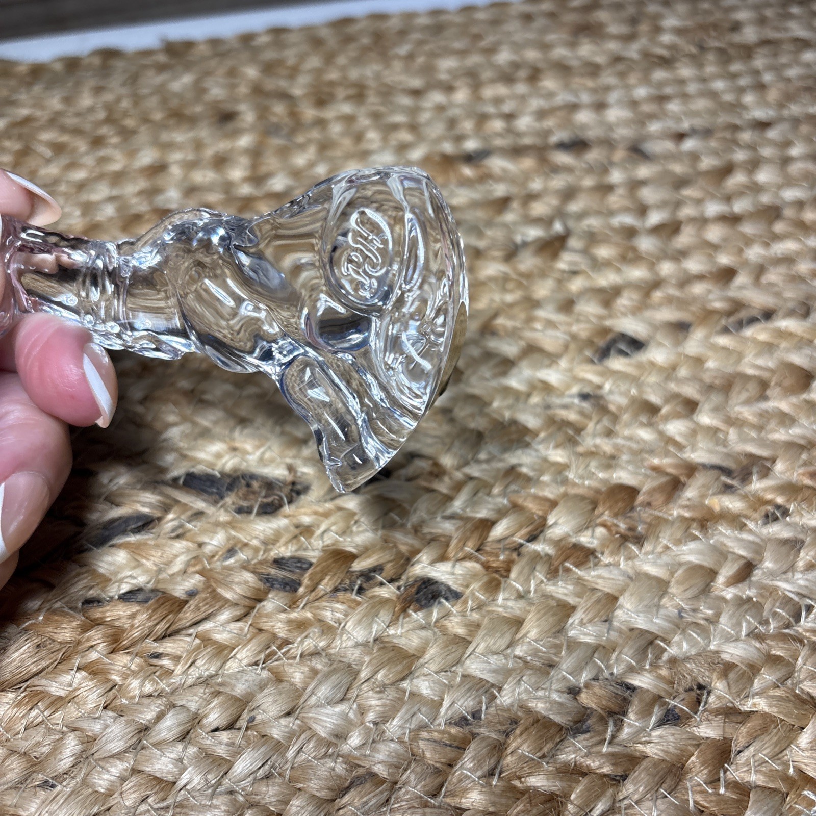 Princess House 24% lead crystal tressure rocking giraffe figurine from Germany