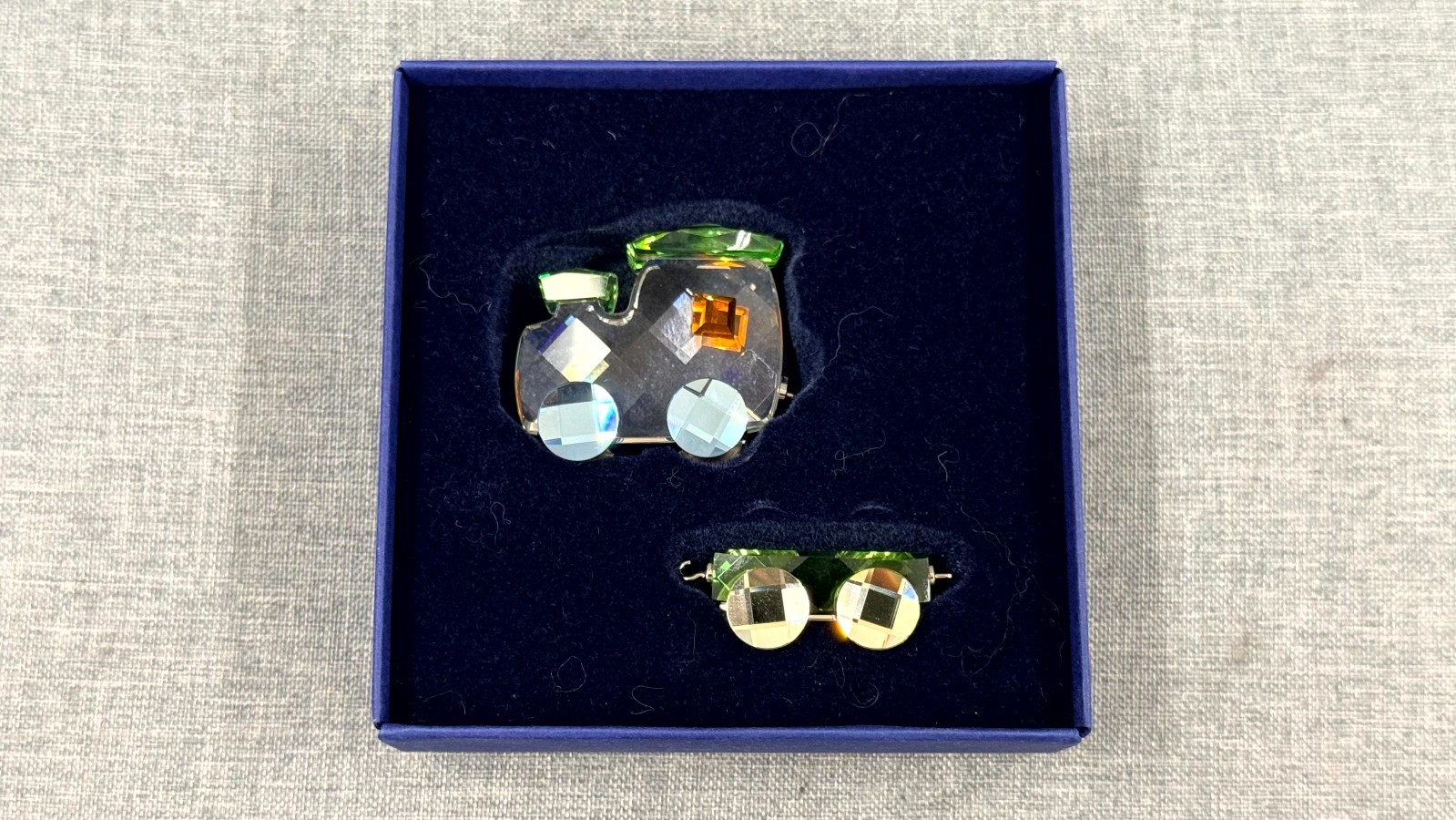 Retired Swarovski Silver Crystal Retired Tim the Train 632337 MIB