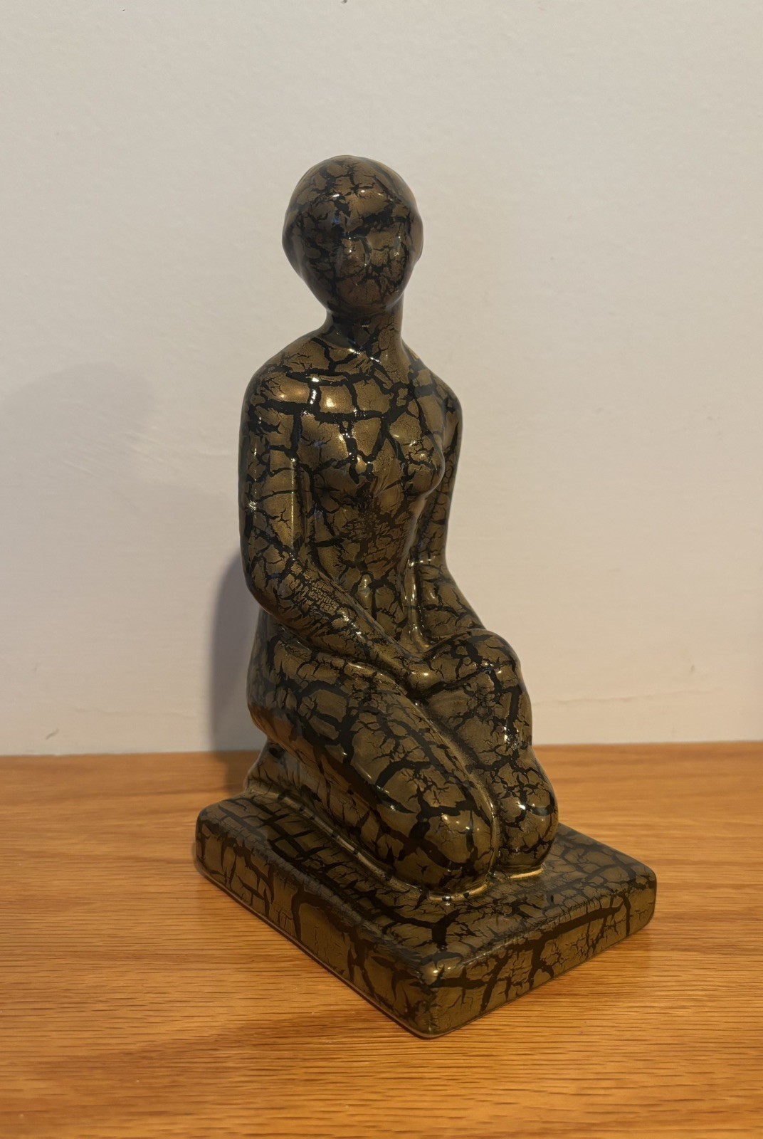 2000 Rookwood Pottery Louise Abel Kneeling Nude Female Figure 6159
