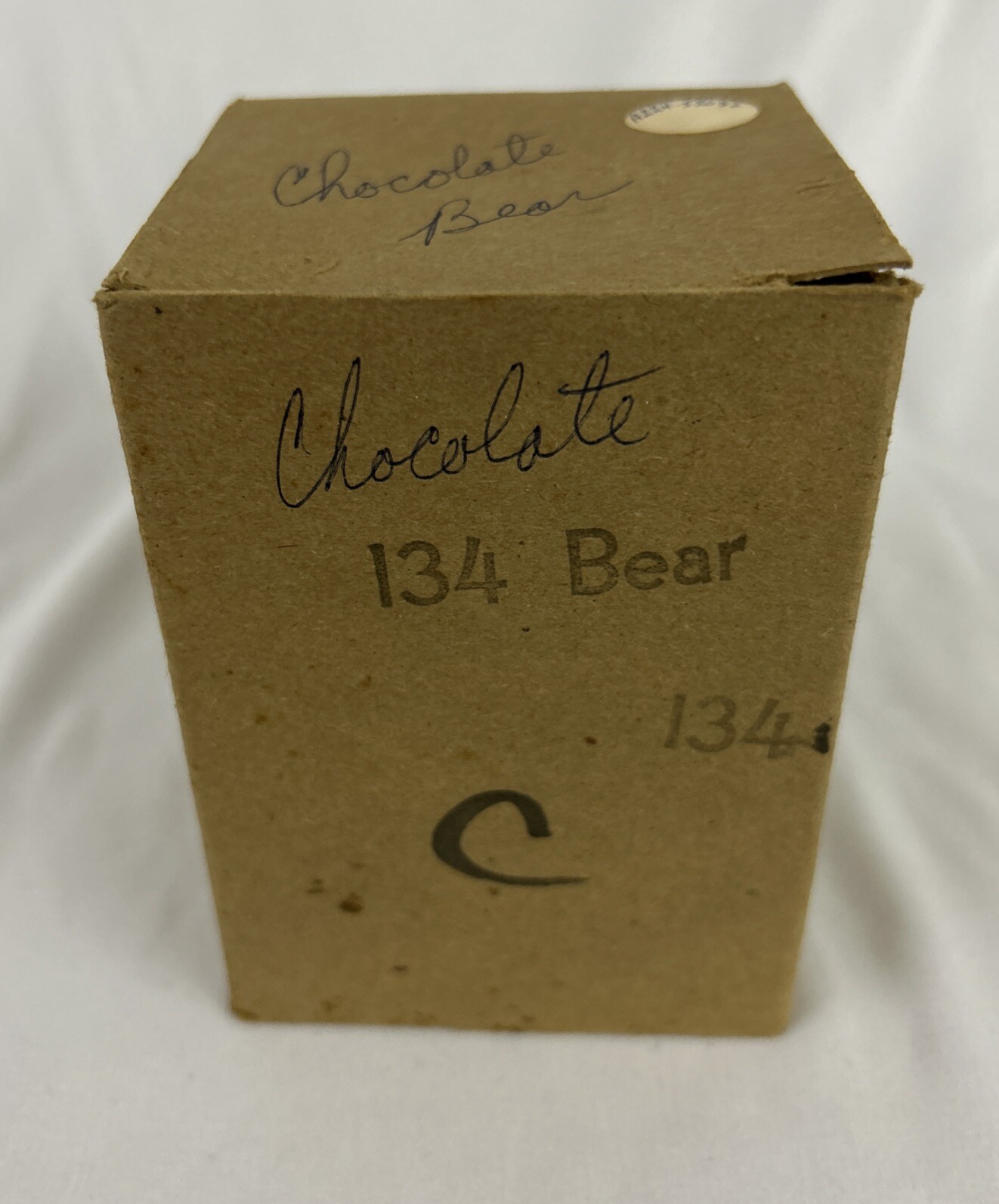 Mosser Art Glass Teddy Bear Paper Weight Chocolate Bear NIB