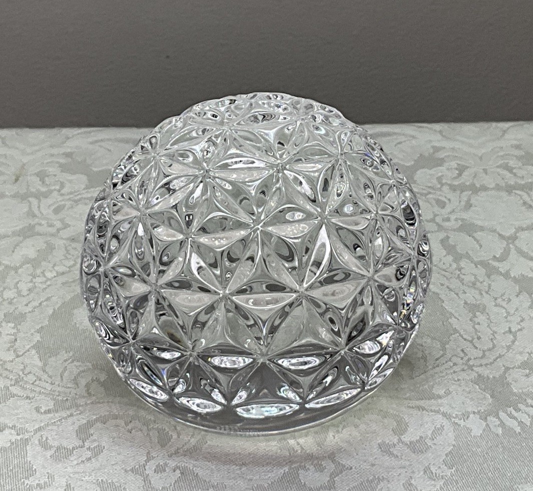 Vintage Waterford Crystal 2000 New York Times Square Millenium Paperweight