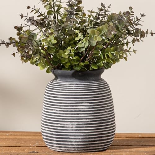 Ceramic Flower Vase, 12.5″ Large Rustic Farmhouse Decor Vase for Home, Table