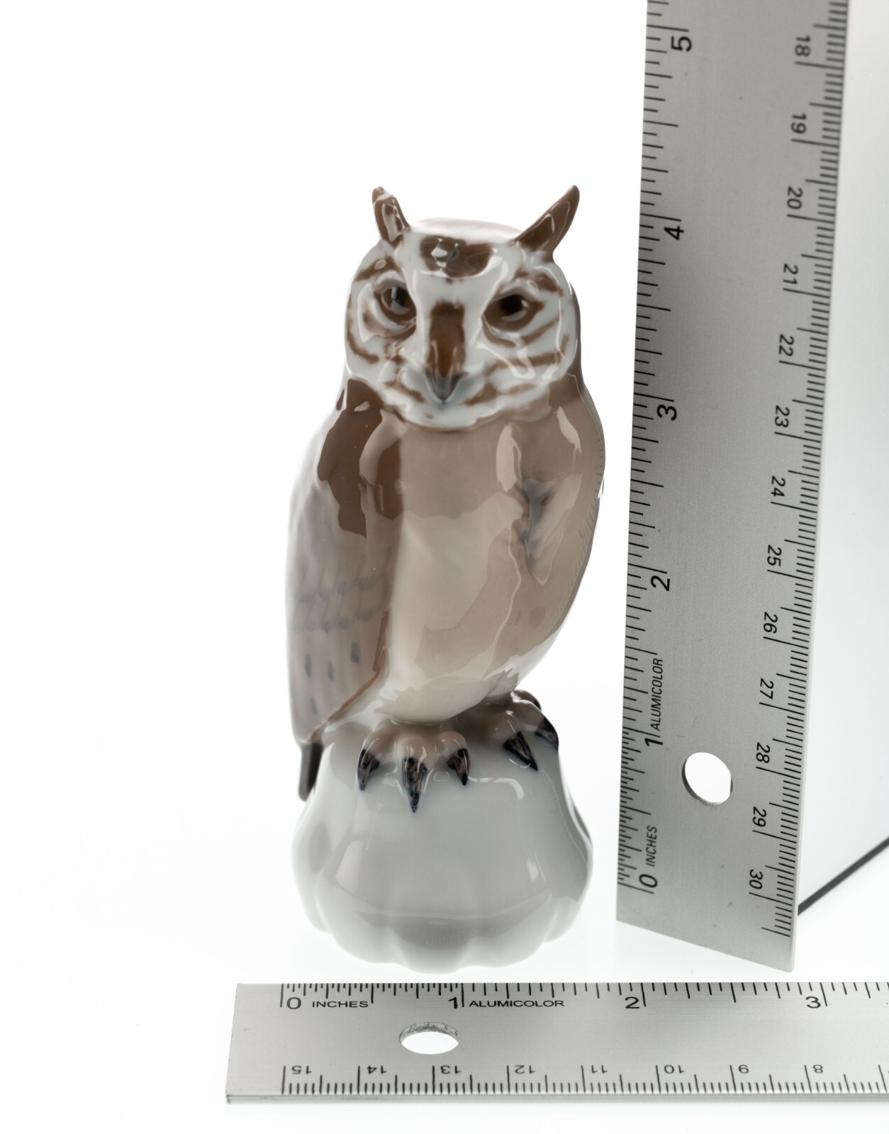 Damaged Bing and Grondahl Owl # 1800 Denmark Porcelain 4in 1970-1983 Chipped Ear