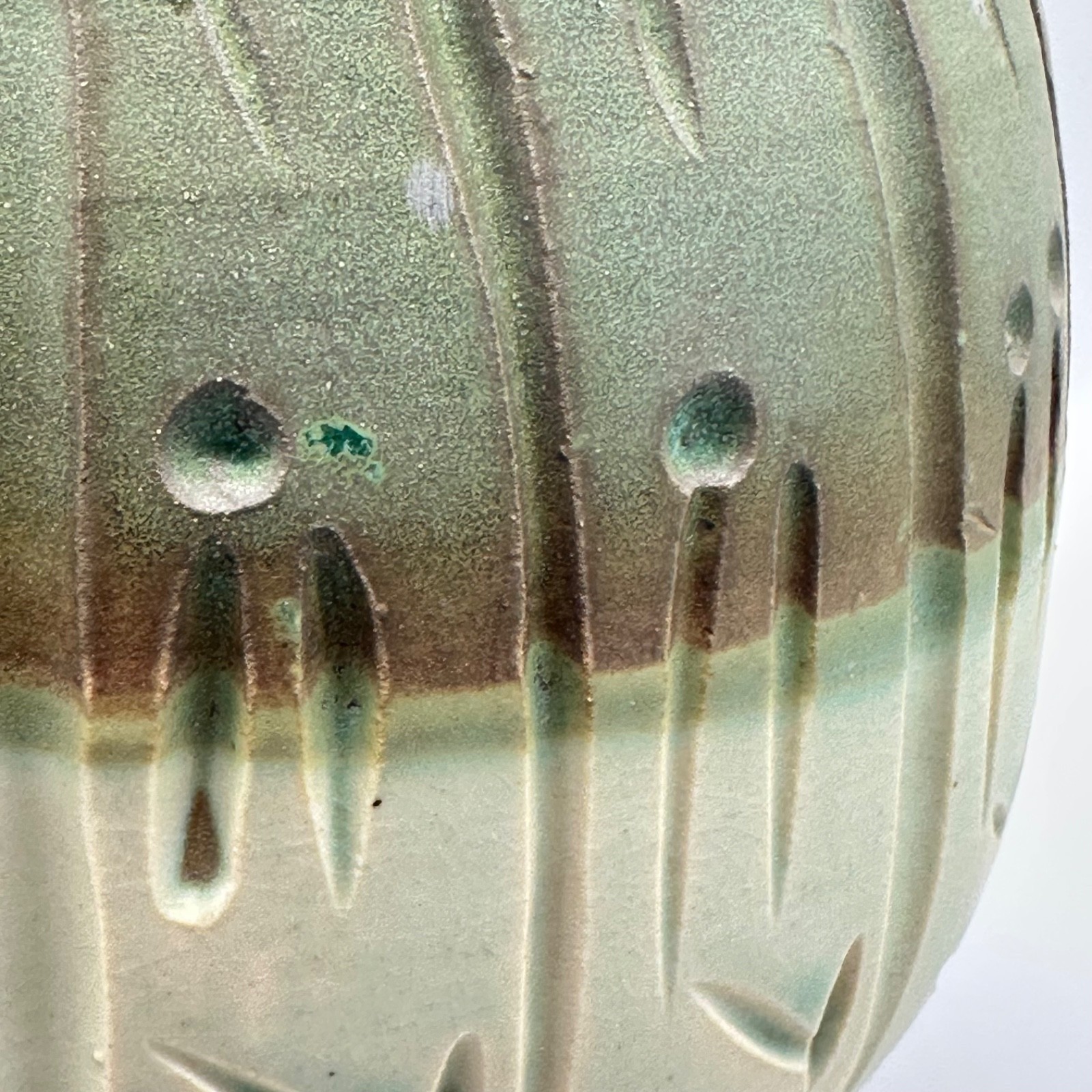 Art Studio Pottery Ceramic Handmade 7″ Vase Abstract Beach Colorful SIGNED