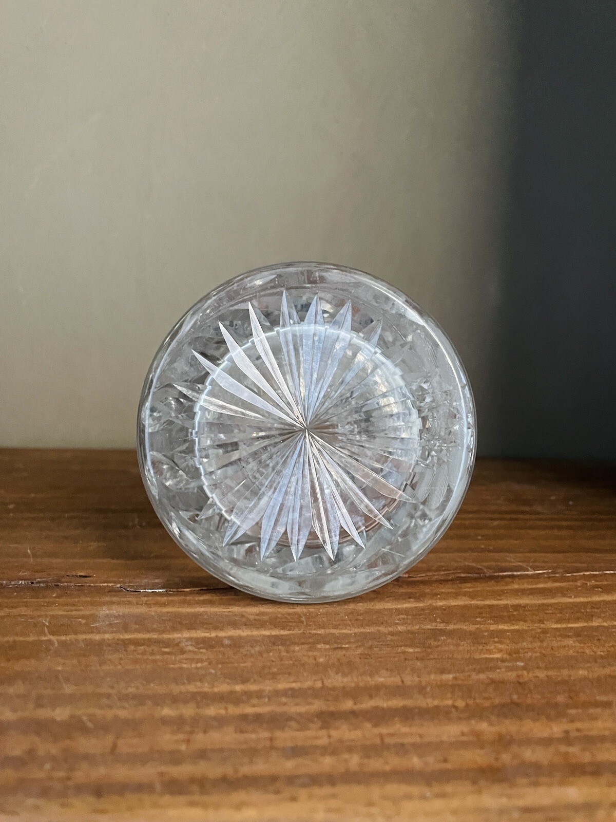 American Brilliant SIGNED Vintage Small PITCHER Crystal Cut Glass 8.5″ Tall