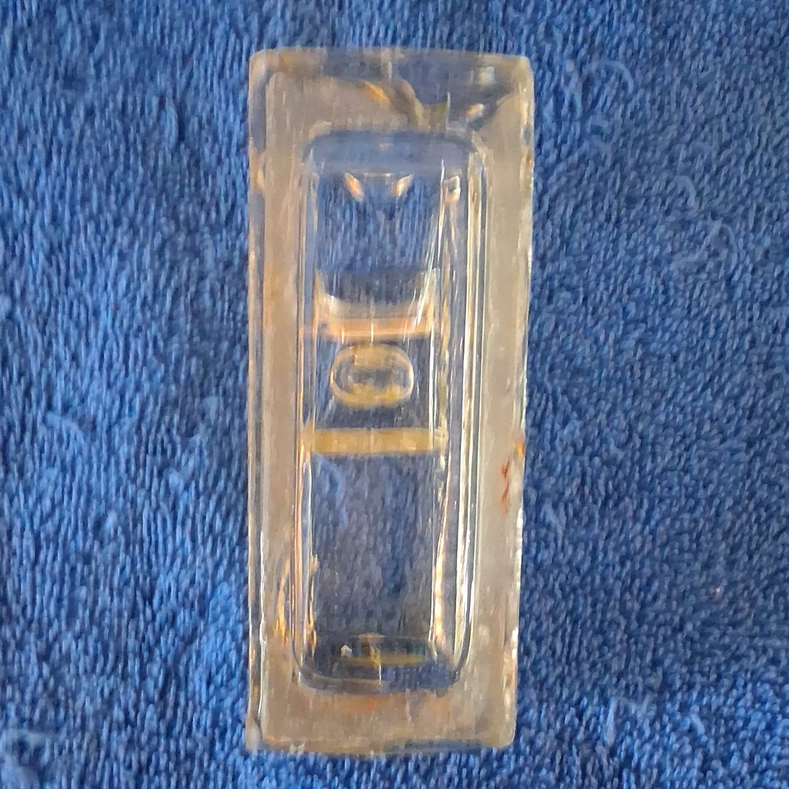 Amber & Clear Glass Car-Shaped Decorative Paperweight Tabletop Accent