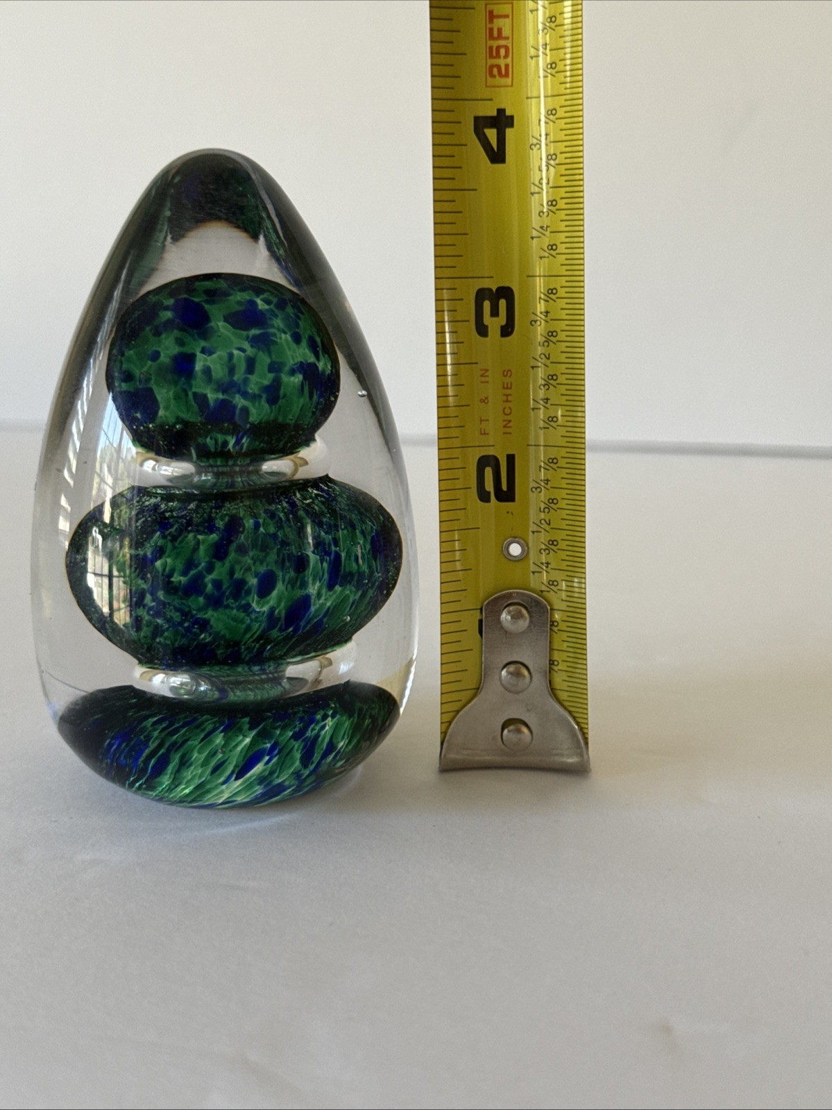 Vintage Green/Blue Wedgwood Paperweight Signed READ