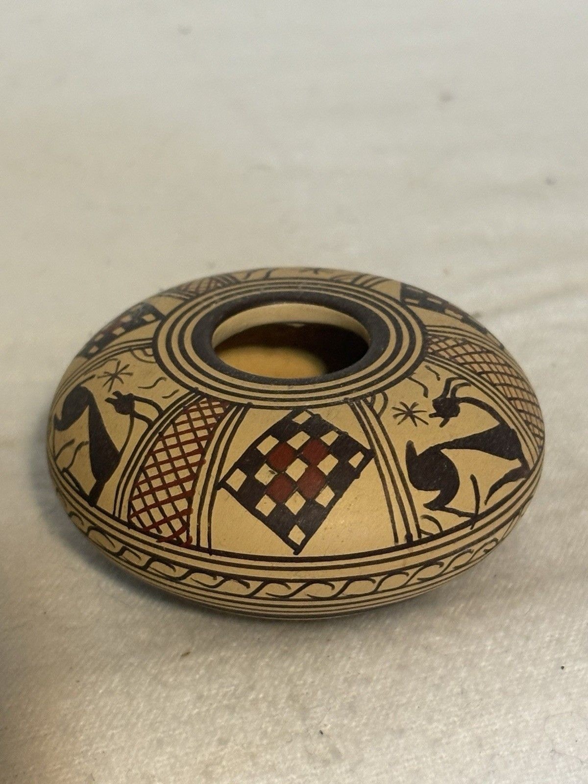 Very Detailed Intricate Handmade Pottery Vessel From Greece Perfect Condition