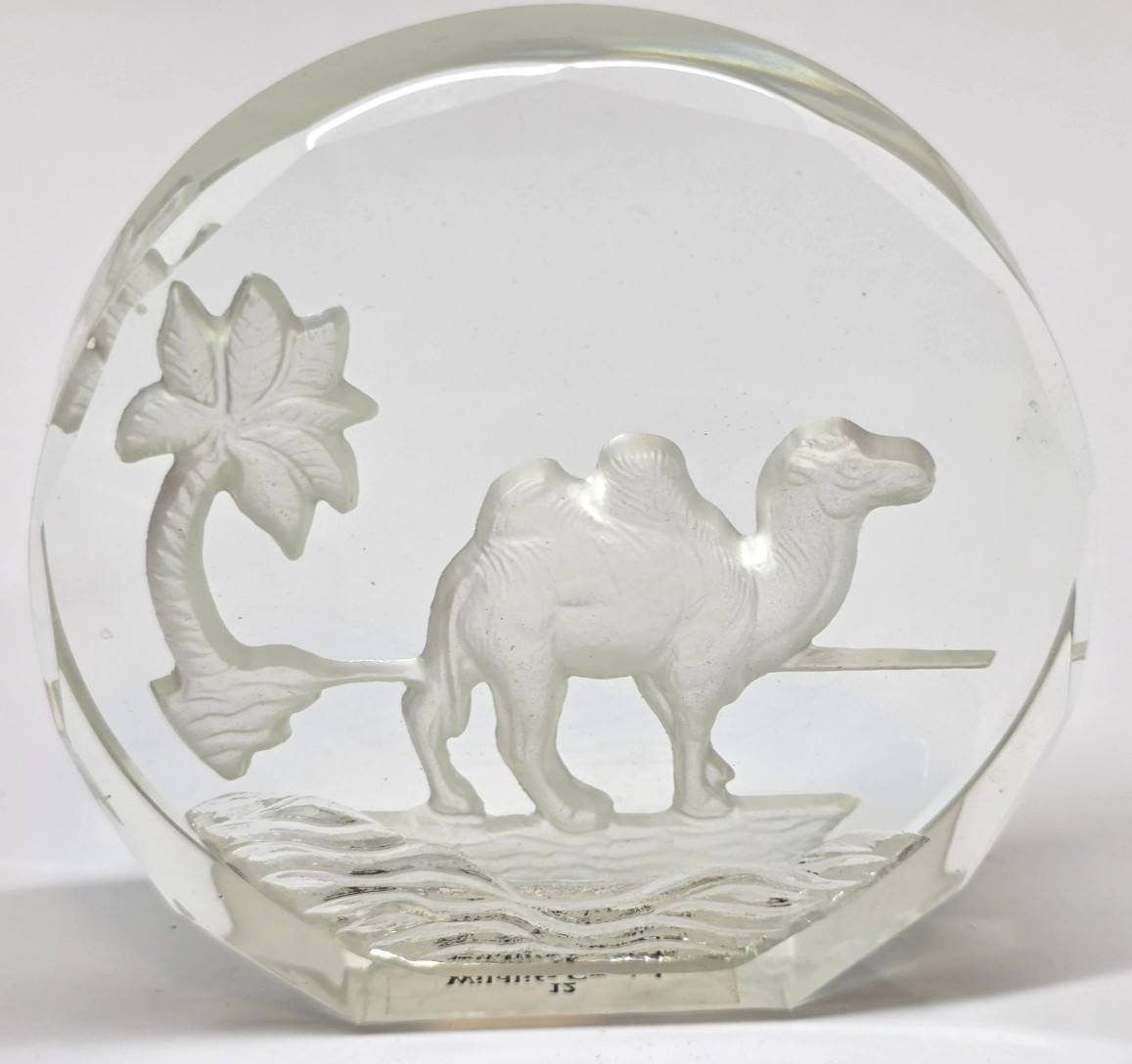 Danbury Mint Wildlife Crystal Paperweight Camel Animal