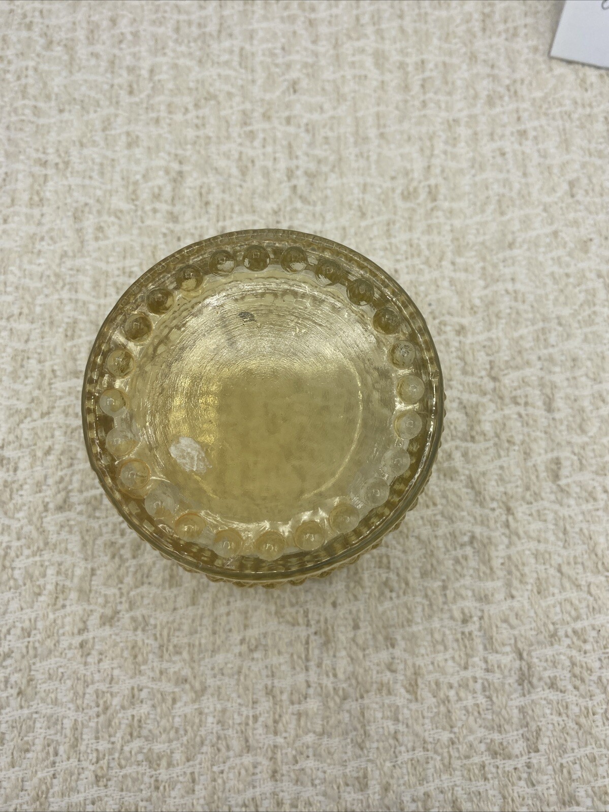 1 Light Amber KASTEHELMI Votive Tealight Candle Holder 3 Inches Tall