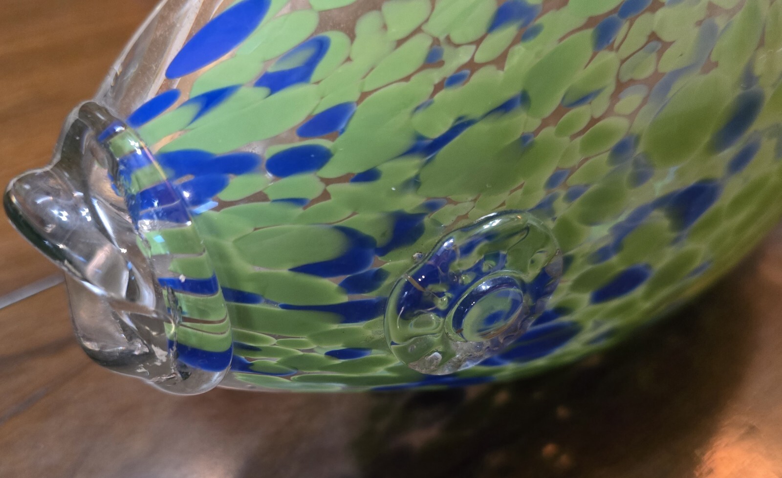 14.5″ Art Glass Hand Blown Huge Koi Fish Murano Style Sculpture Figure Statue