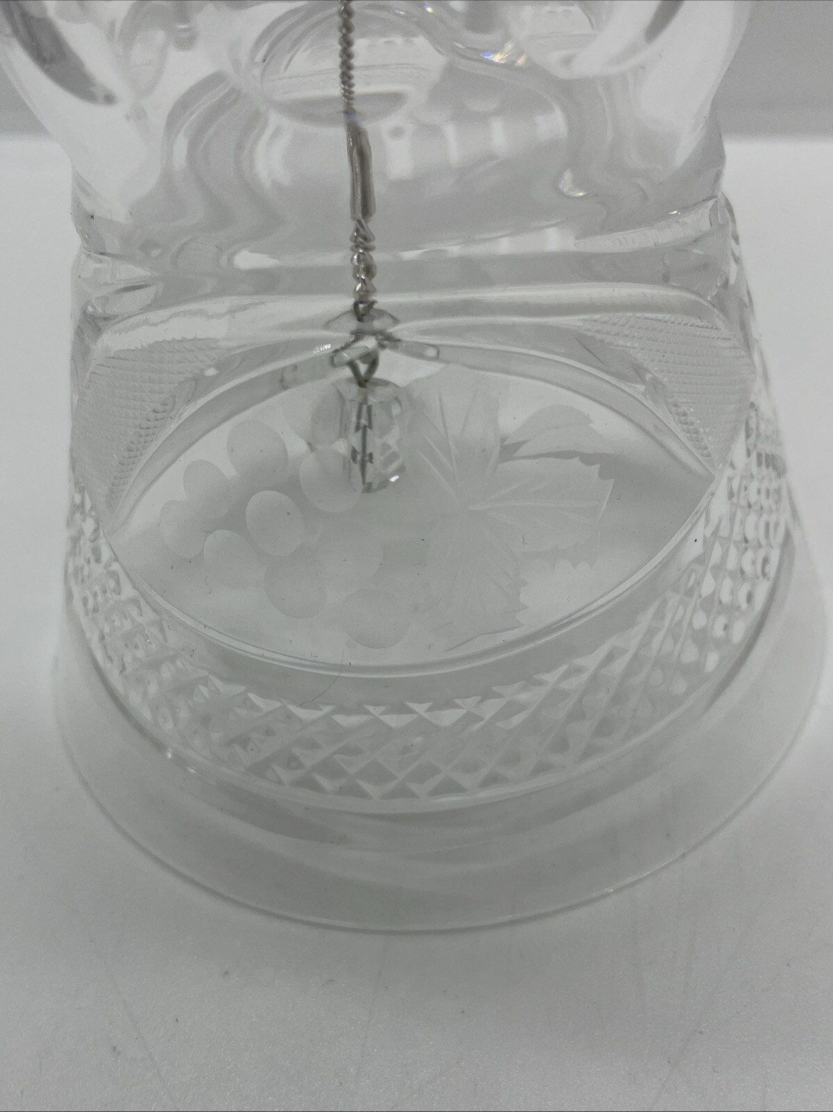 Crystal Clear Industries Handcut 24% Leaded Crystal Bell – Hungary – 8.5”