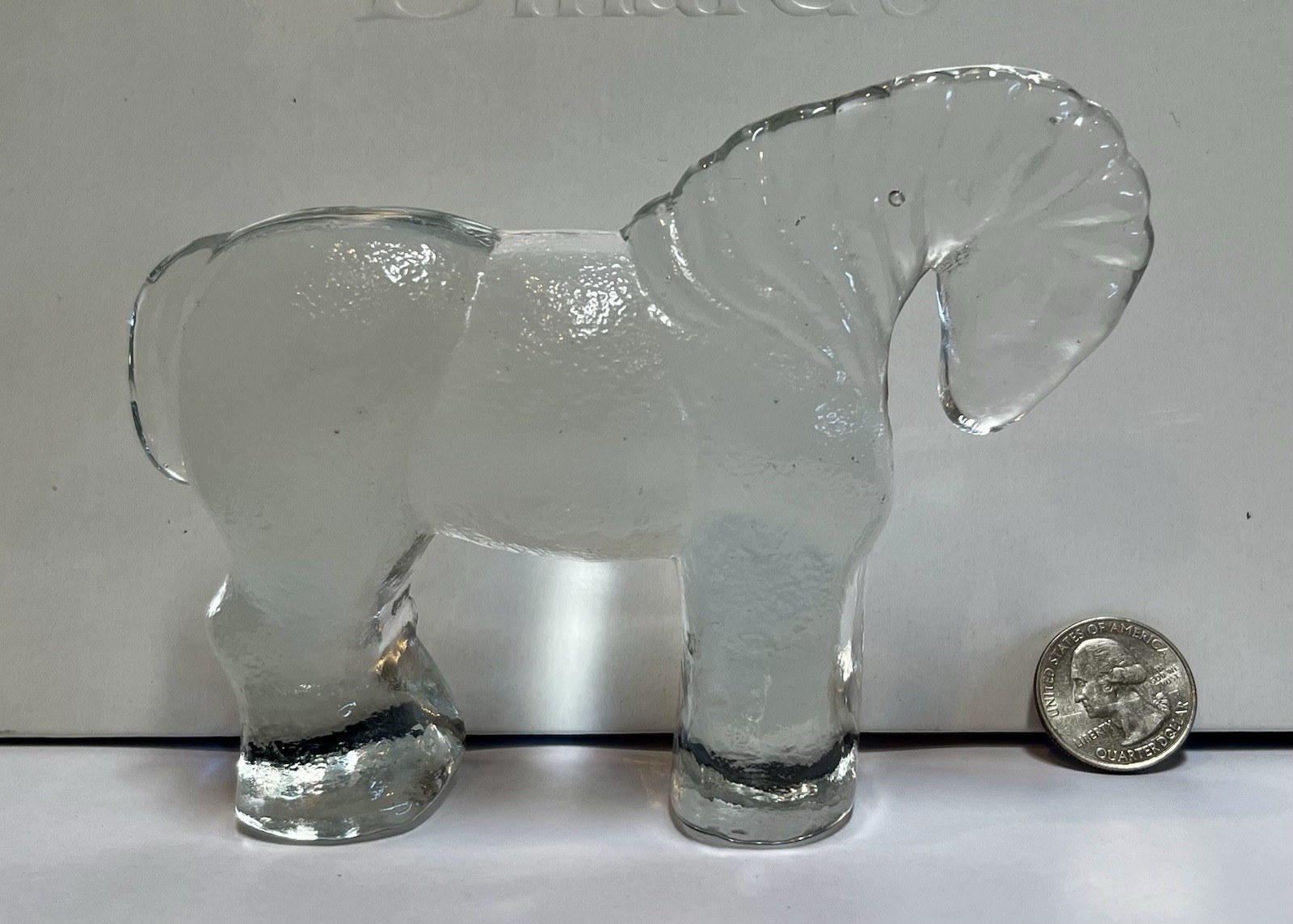 Vintage Glass Pressed Horse Kosta Boda Bertie Called Zoo Series Made In Sweden