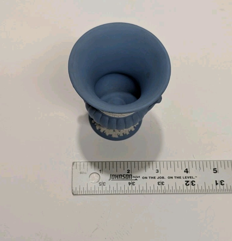 Antique Wedgwood Blue Jasper Ware Urn Tiny Small Classical England