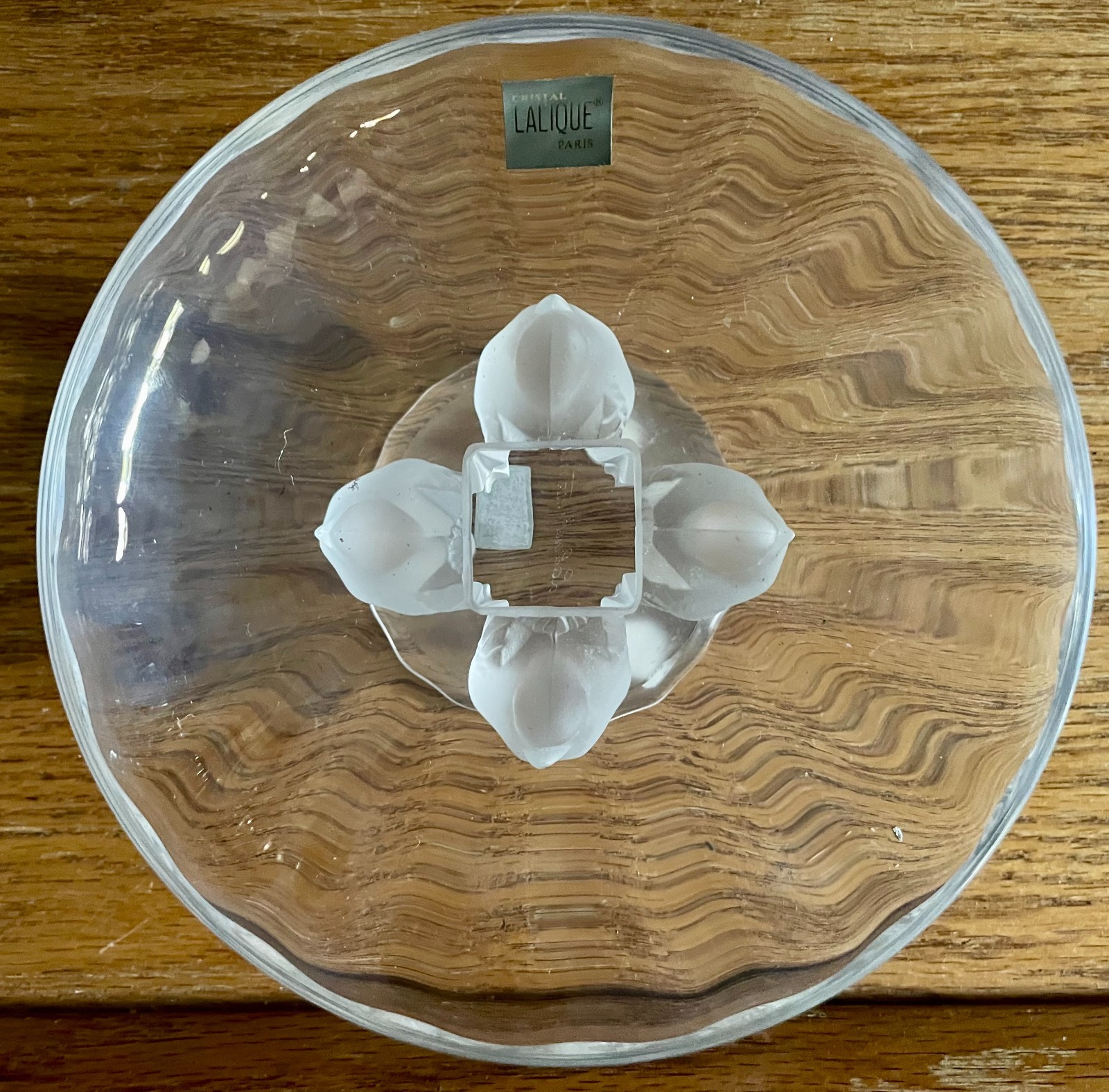 Lalique Nogent Crystal Bowl Sparrows – Clear Brand New Signed In Original Box!