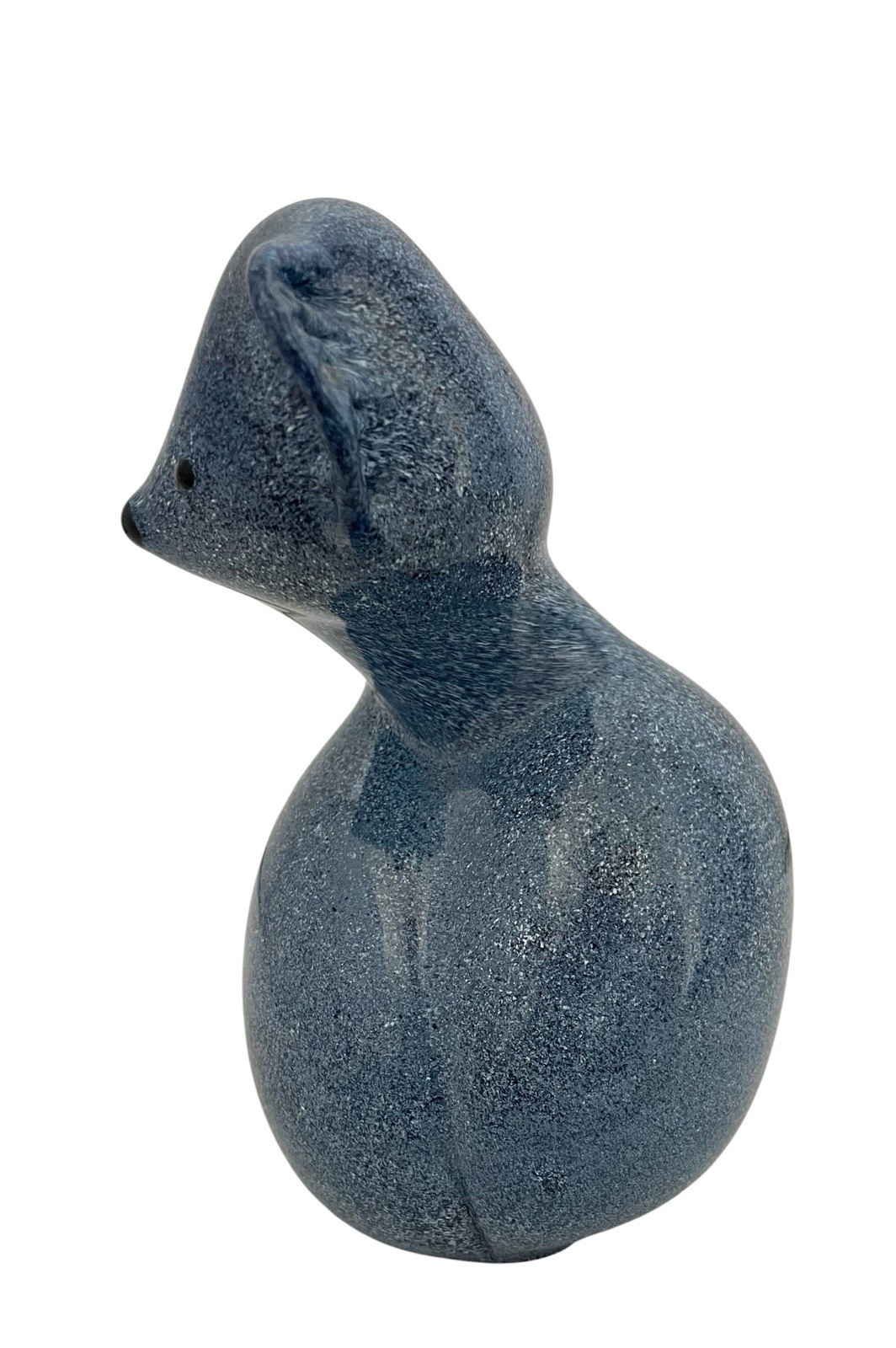Gordon Studio Art Glass Blue Mouse Figurine Sculpture Australia 6”