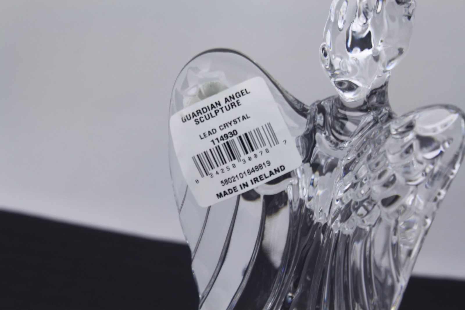 RARE WATERFORD CRYSTAL GUARDIAN ANGEL FIGURINE – NEW