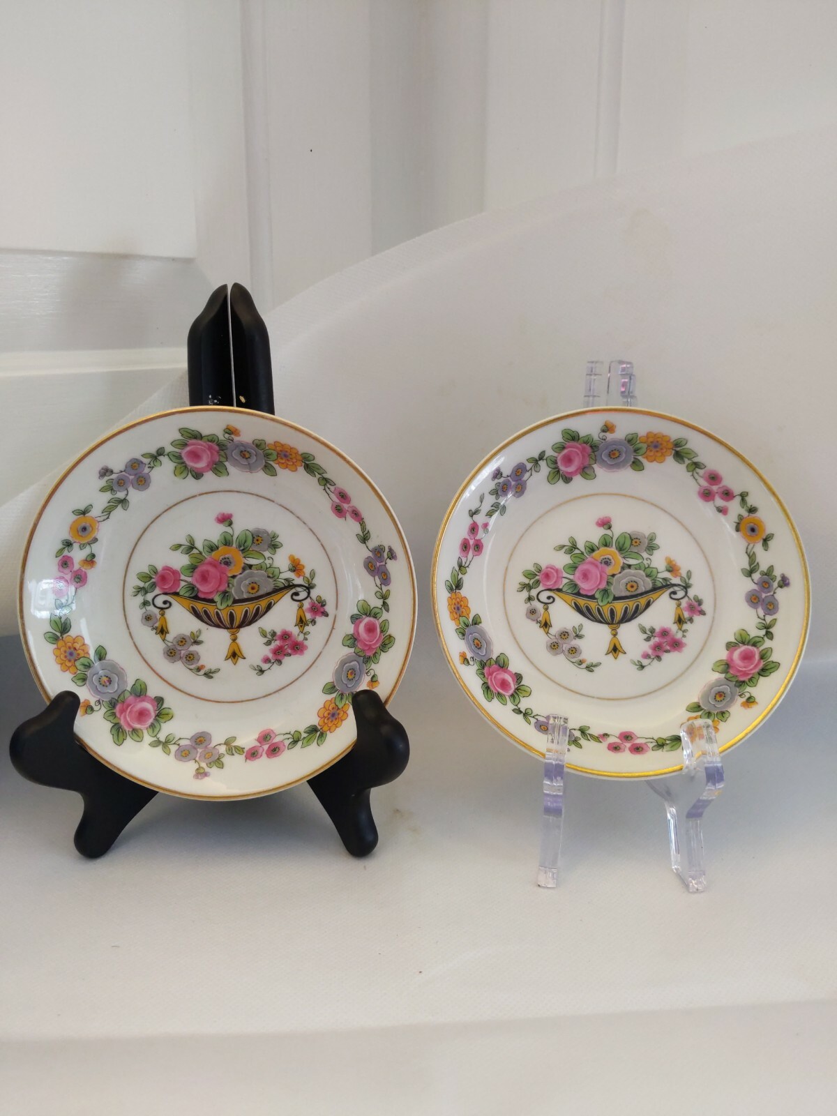 Antique CH Field Haviland Limoges Rare Urn Pair Berry Bowl Dish