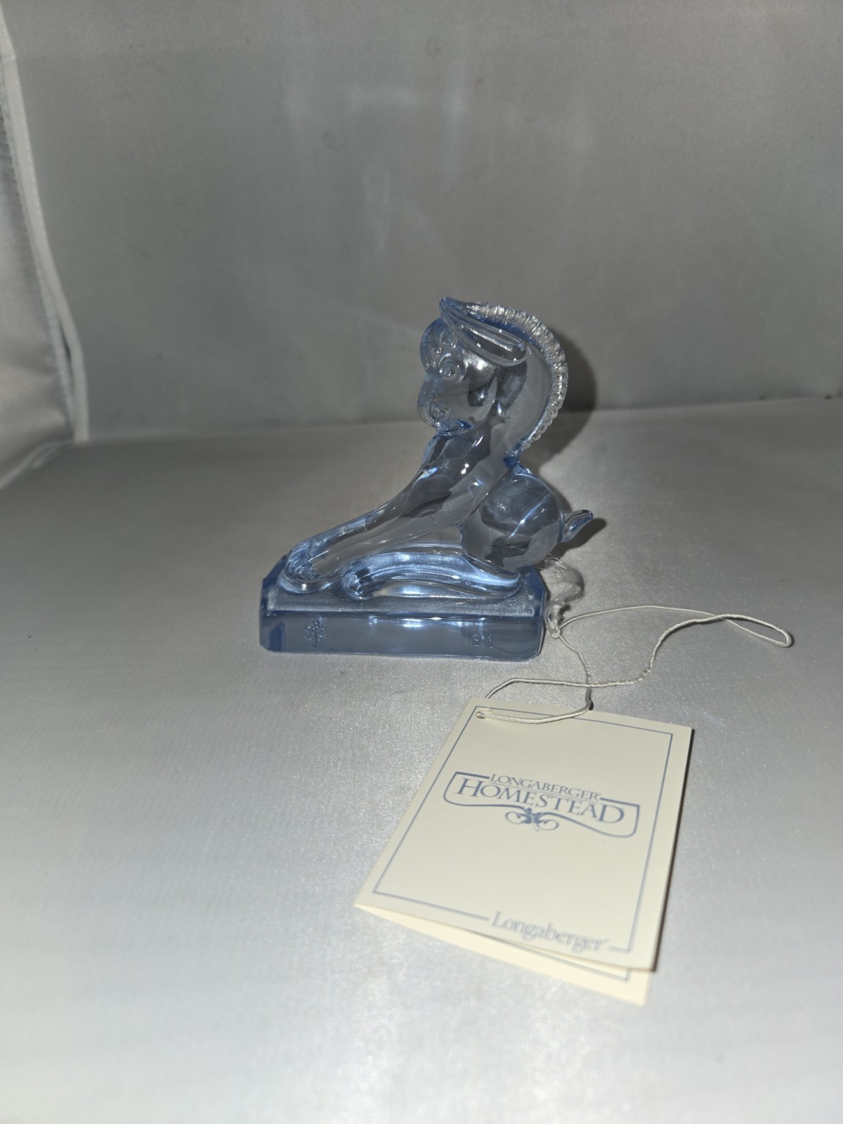 Imperial Heisey Bulking Colt Figurine In Horizon Blue