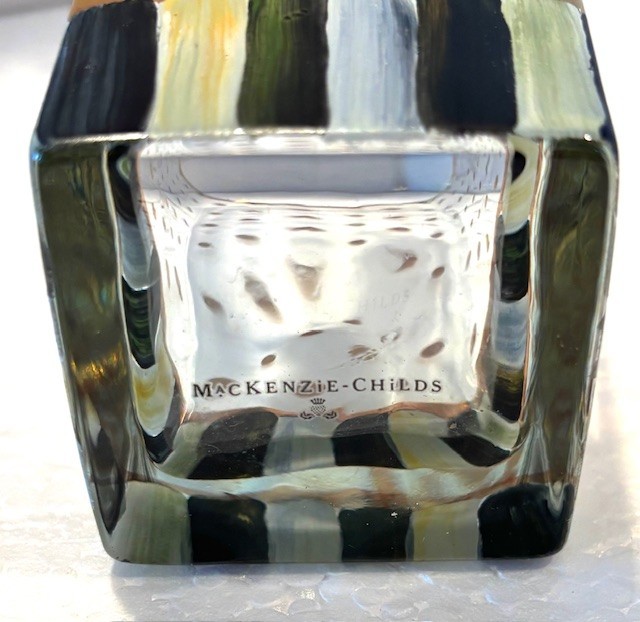 MACKENZIE-CHILD’S, “MY LITTLE CHICKADEE TUMBLER, CHICKEN PALACE BALL,NEW