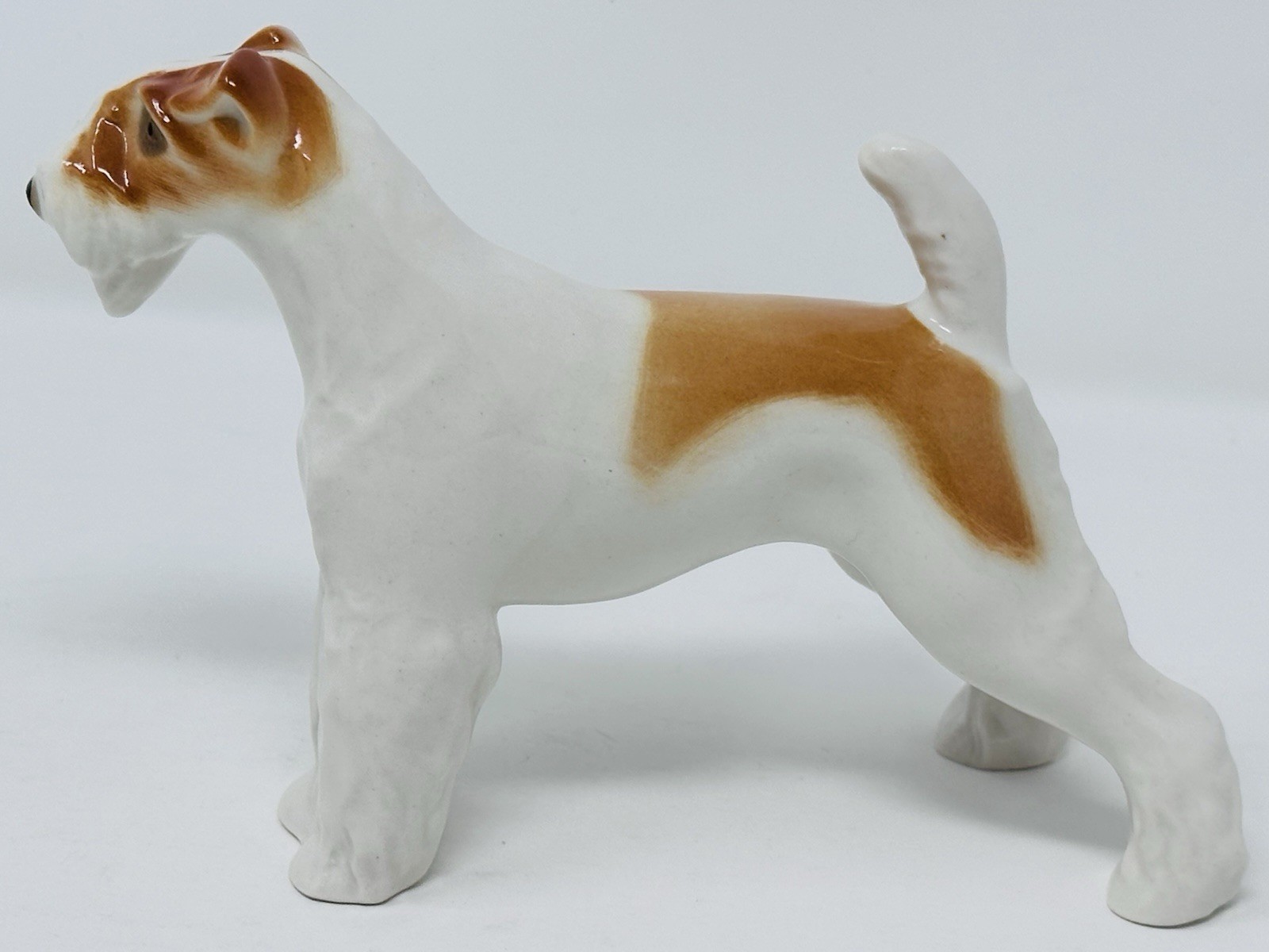 Vtg Lomonosov Imperial Porcelain Fox Terrier Dog Figurine Made in Russia