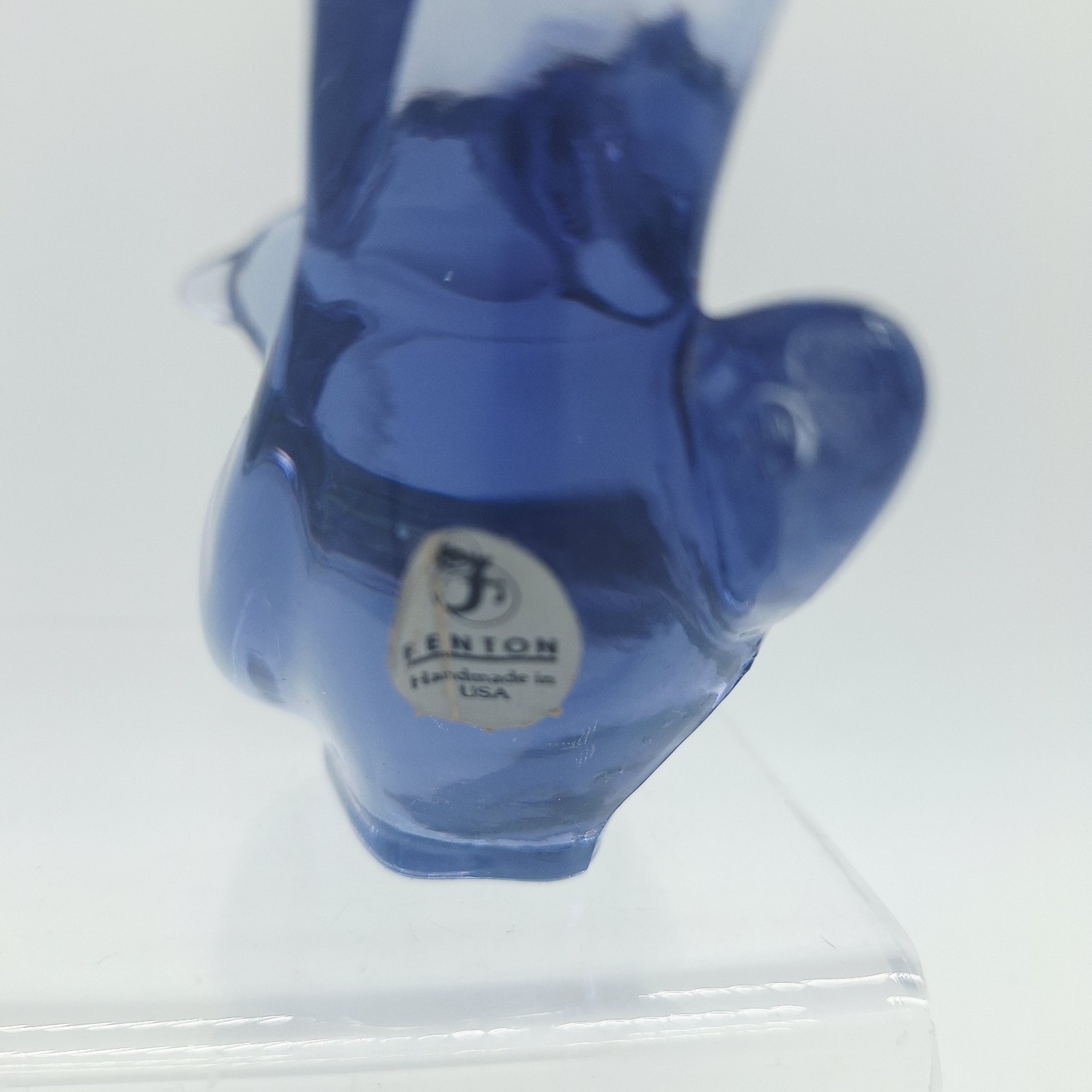 Vintage Fenton Art Glass Bird of Happiness – Lilac Purple Blue –