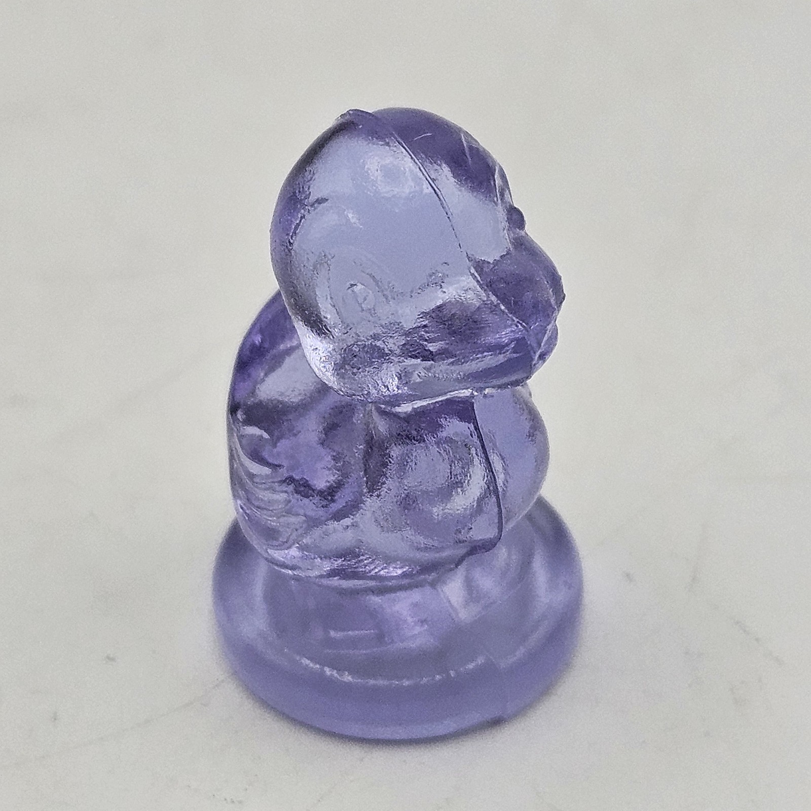 Boyds Glass ~ Debbie Duck Duckling ~ Lavender