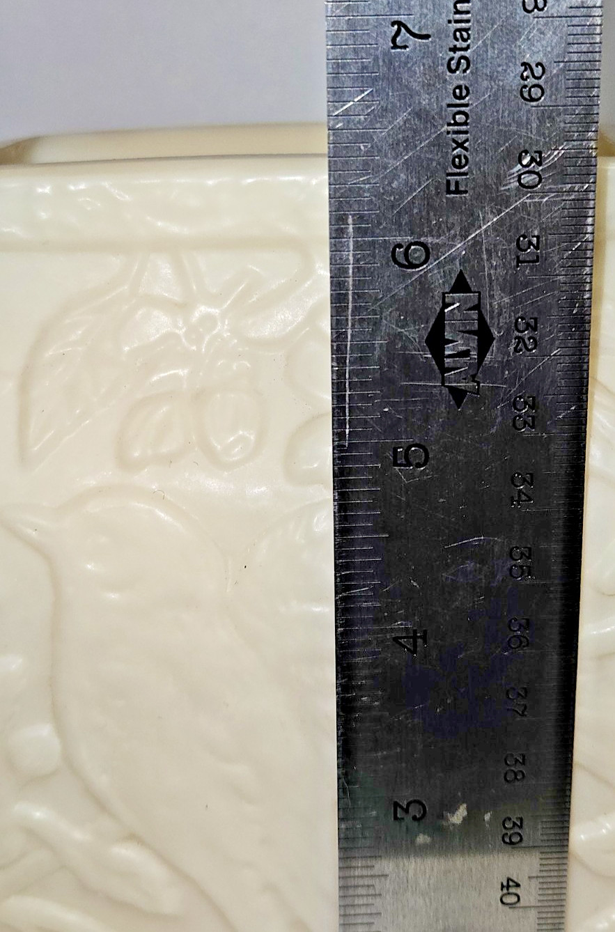 Vintage Imperial Glass Lenox ‘Chickadee’ 6.25″ Satin Milk Glass Vase