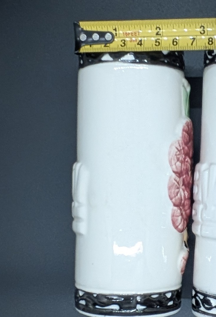 Set of 3 Ceramic Orchids of Hawaii Asian Geisha Figures in Hat -VTG Vases/Decor