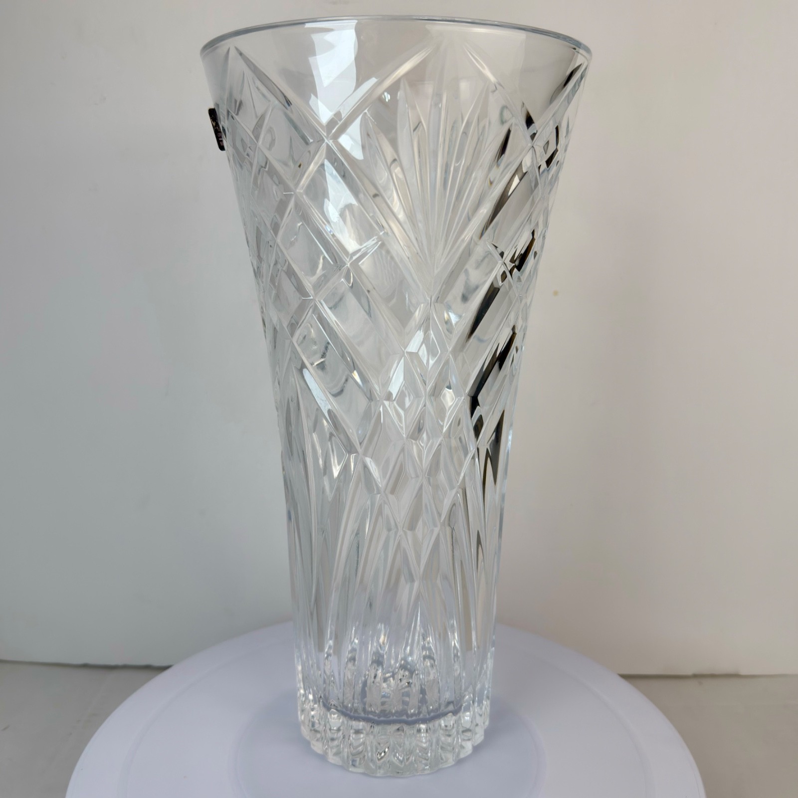 Crystal Vase RCR Cristalleria Italiana 12″ Heavy Lead-Free Made in Italy