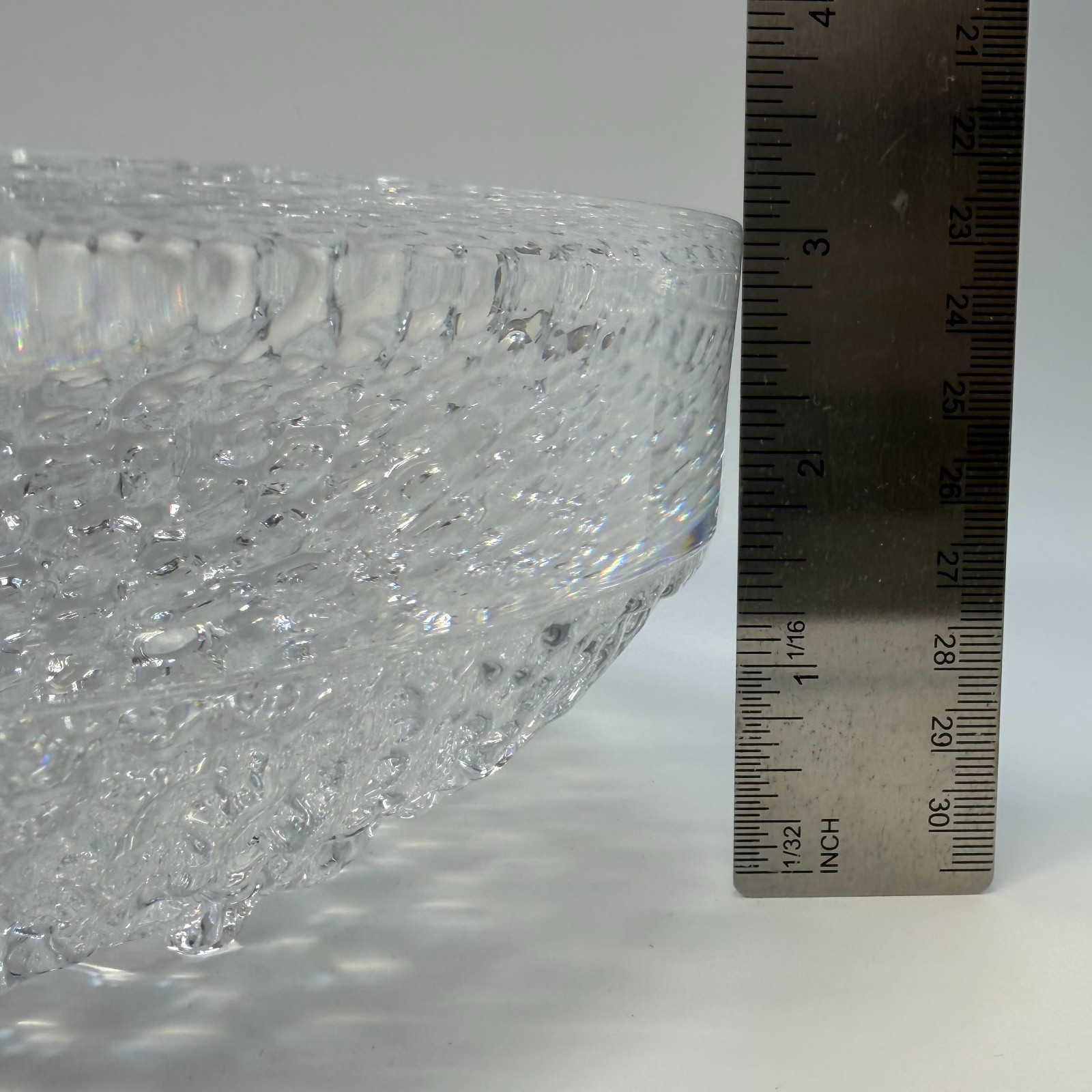 Vintage Heavy Scandinavian Style Crystal Hadeland Svalbard. 8″x3″ 7lbs.