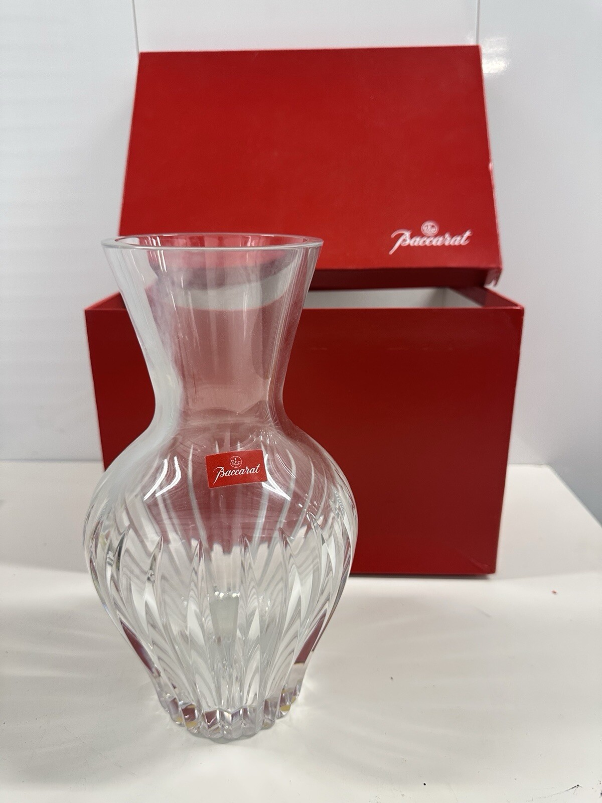 ð Baccarat Genevieve Crystal Vase 250 – 10â Tall | with Original Box