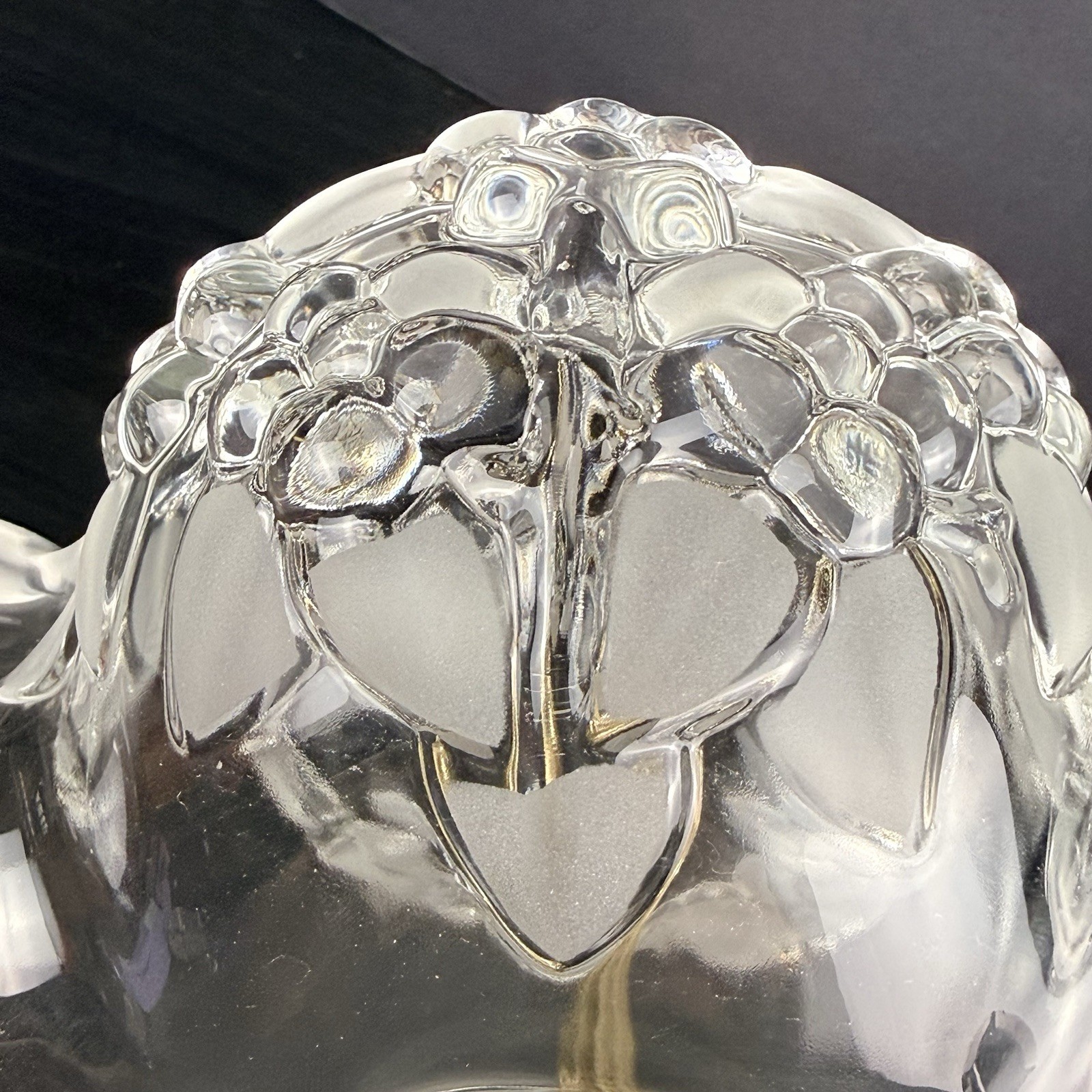 Vintage Mikasa Walther Glas Germany Crystal 2 Tier Server Frosted Floral Gold