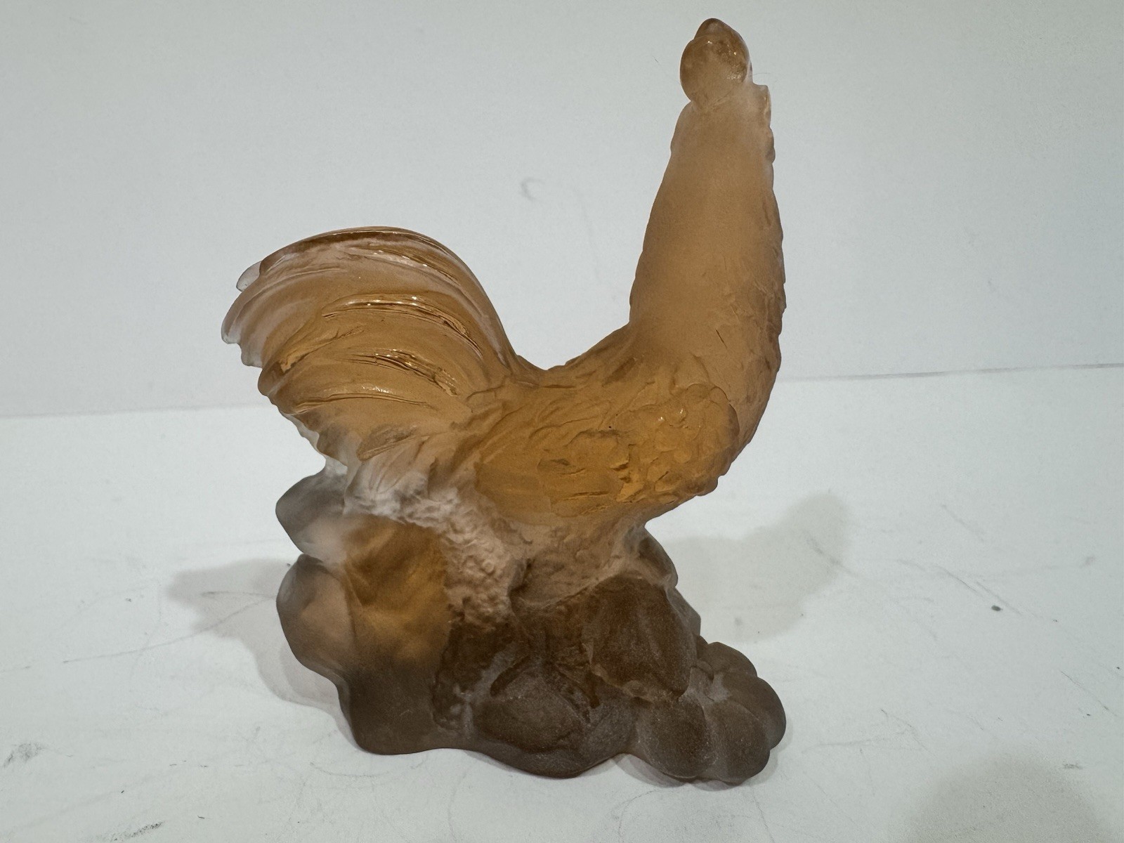 Daum Crystal Pate De Verre Chinese Horoscope Rooster Retail $600 Perfect
