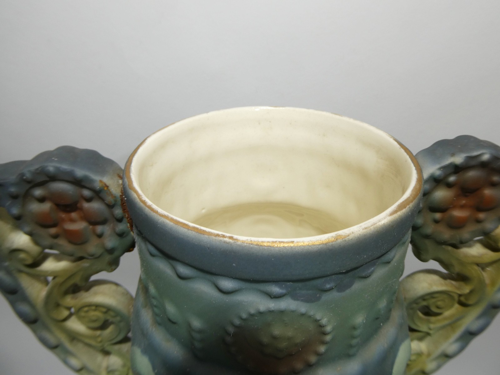 Art Nouveau Ceramic Vase XL Jugendstil Robert Hanke, 1900-1919, Antique