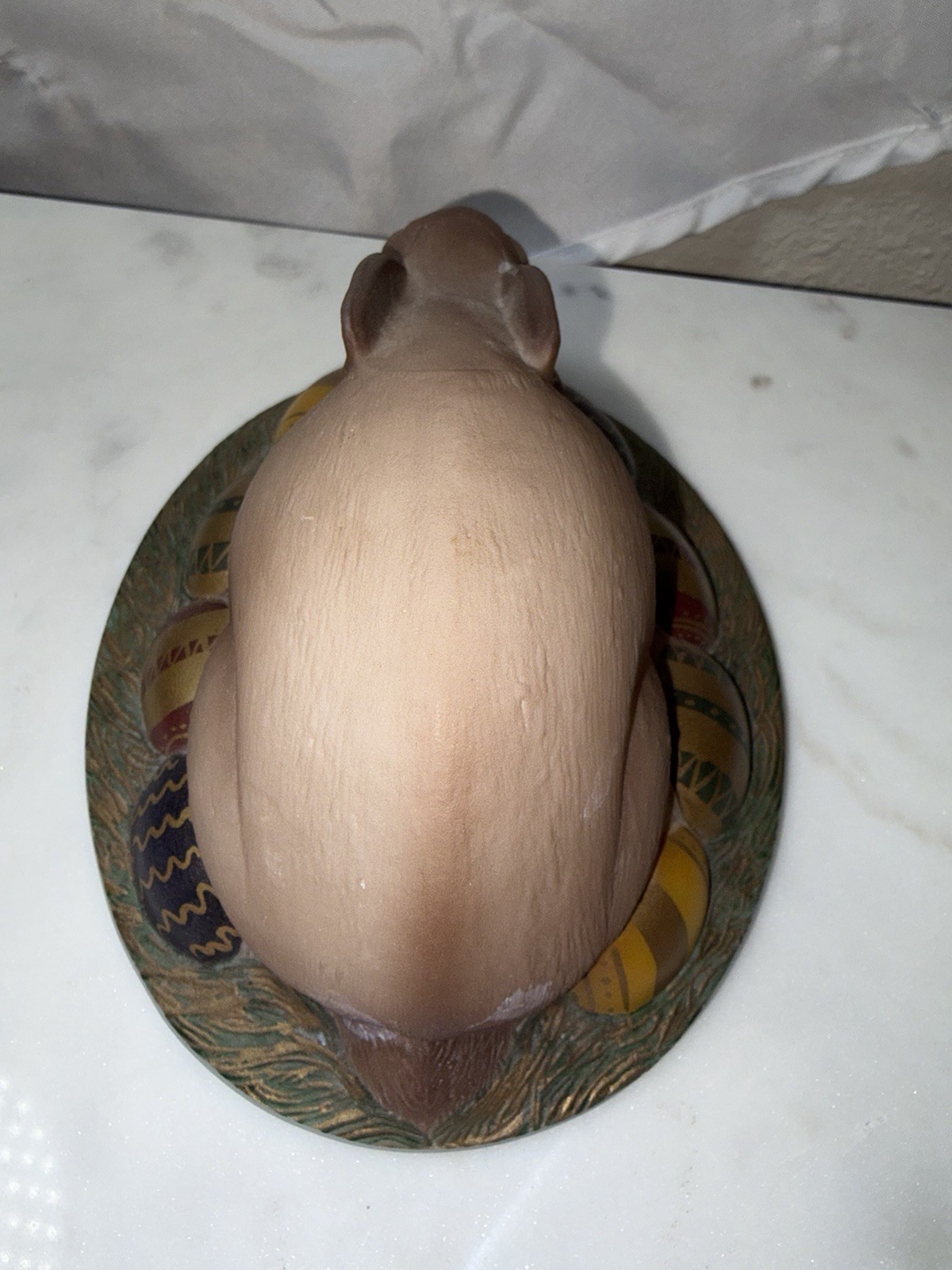 Fenton Easter Bunny On Nest TOP ONLY *K.Brightbill*