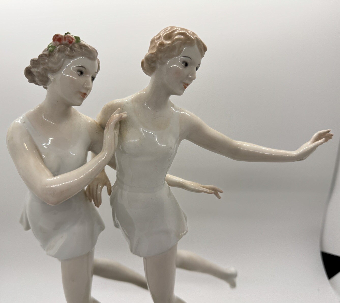 Rosenthal Porcelain Two Dancing Girls – 1937 – Hugo Meisel – Mint