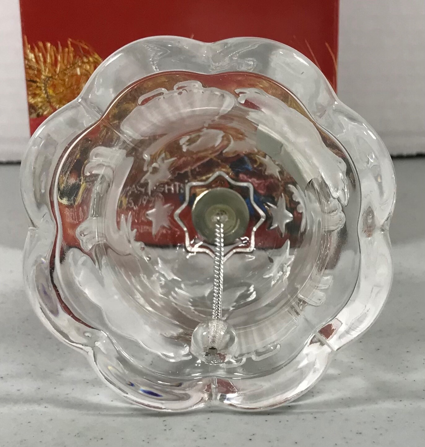 VINTAGE Collectable Mikasa “Holiday Lights” Lead Crystal Christmas Bell