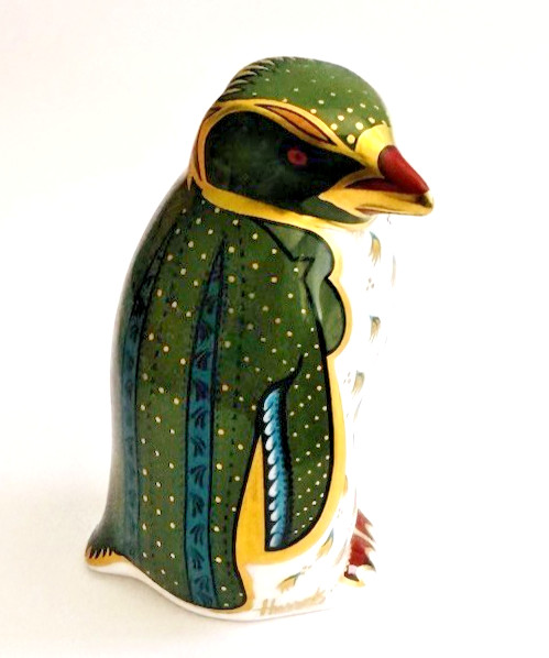 Royal Crown Derby ROCKHOPPER PENGUIN Imari Paperweight Harrods Limited Edition
