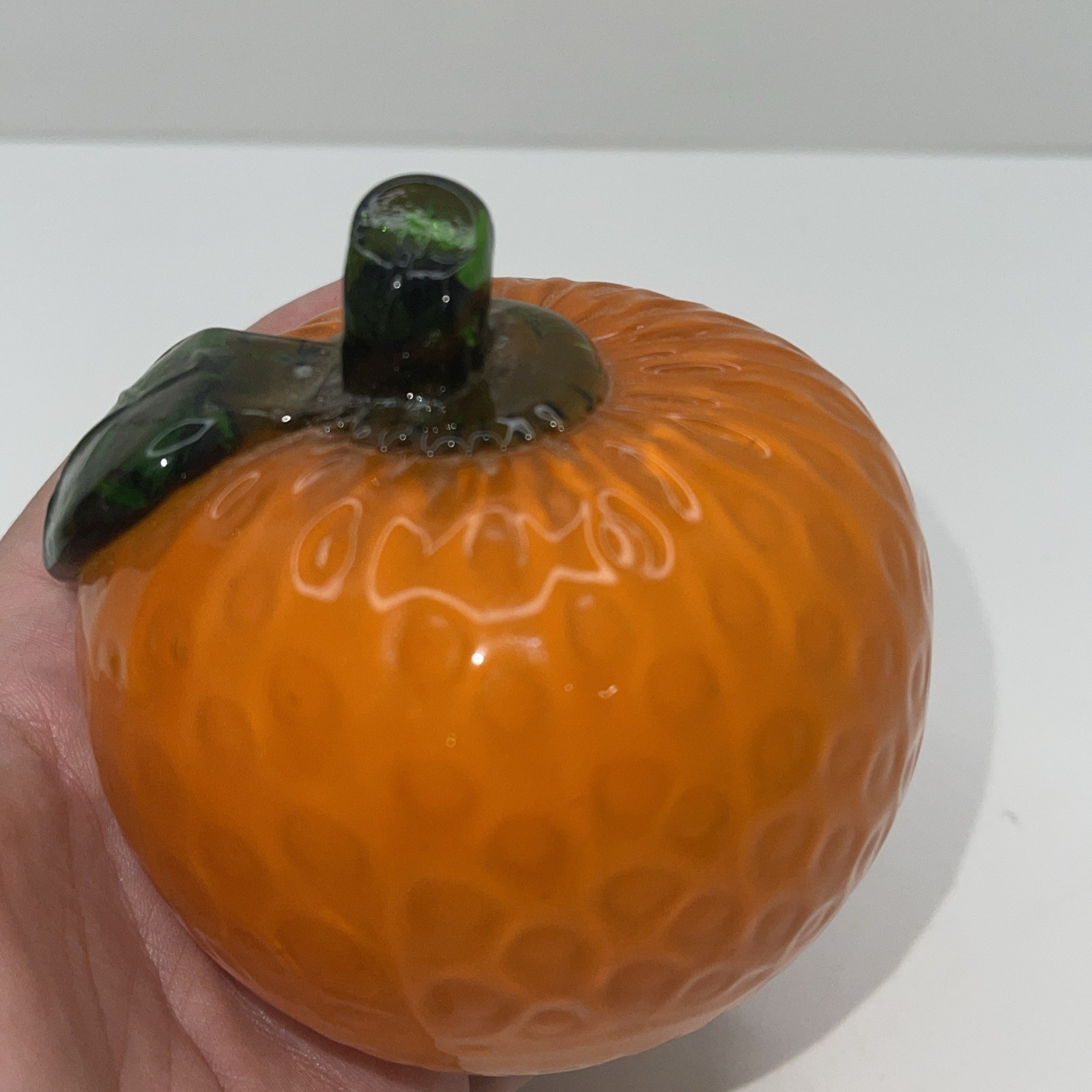 Vintage Murano Style Art Glass Fruit Hand Blown 3 Lemons 1 Orange