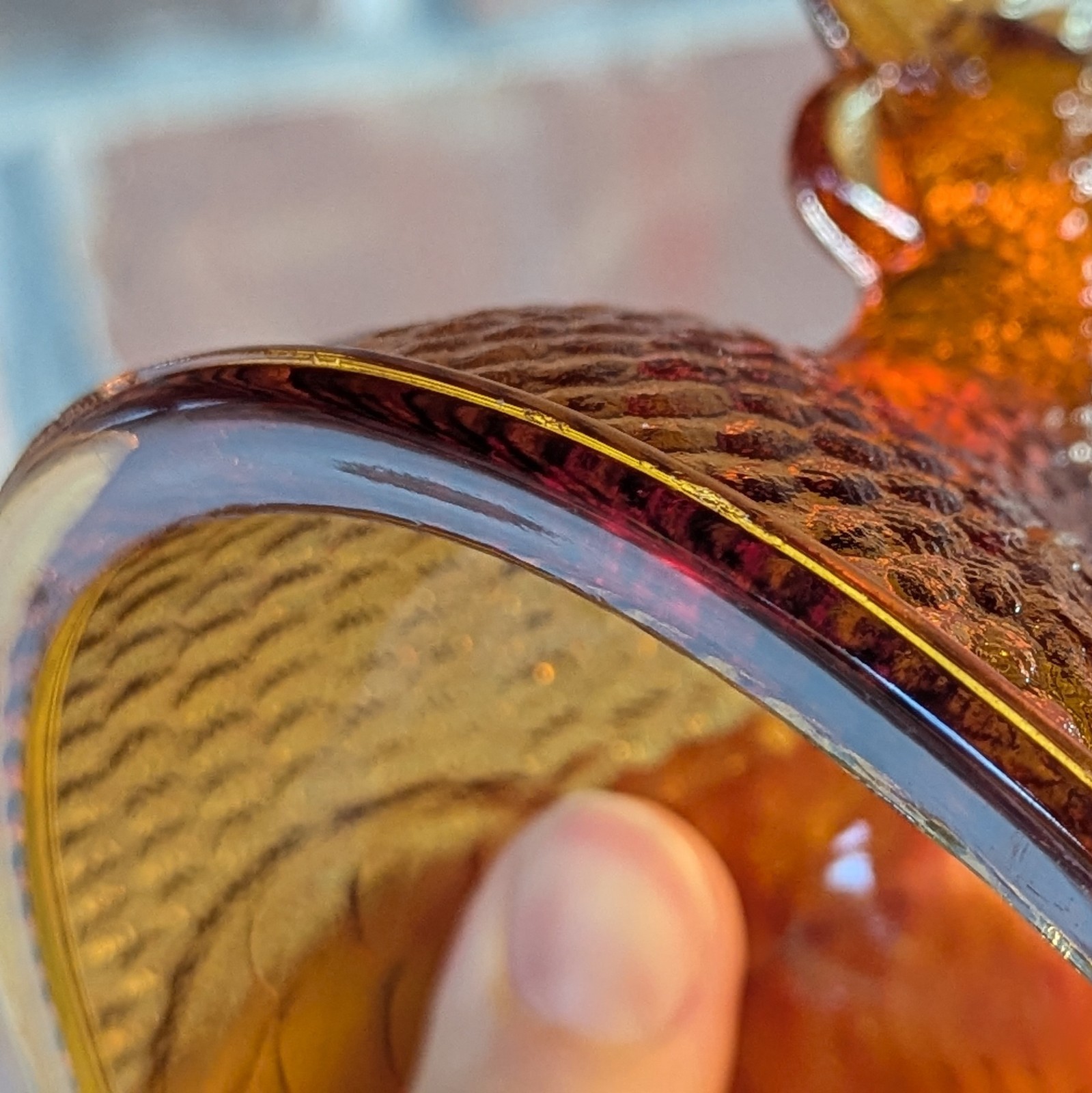 Vintage Amber Brown Indiana Glass Hen On Nest Top Only Replacement Piece