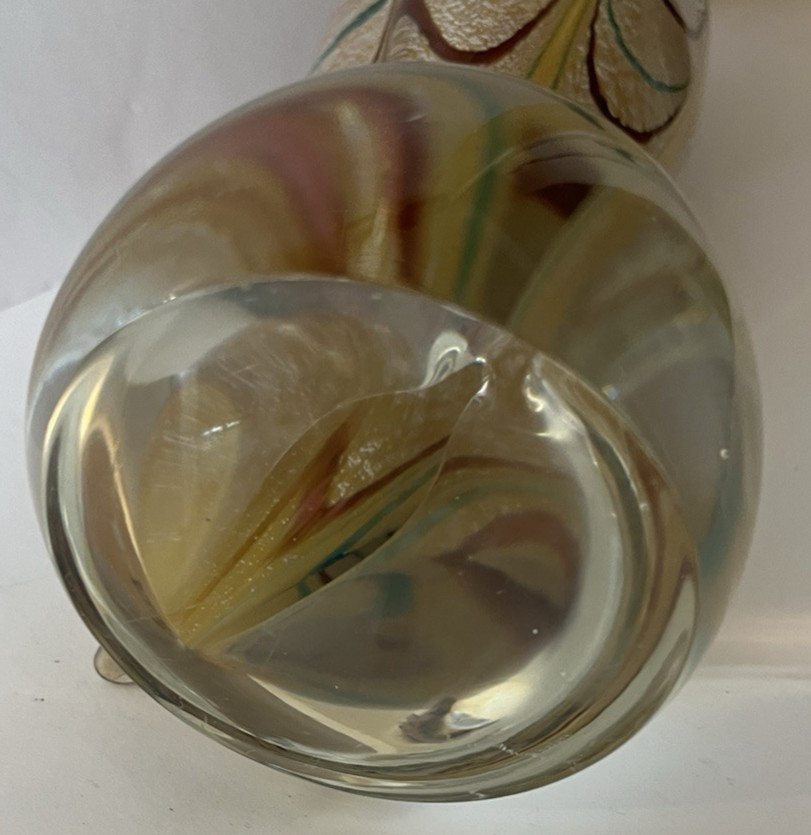 Vintage Murano 13.75″ Tall Art GLASS COCKATOO Sculpture