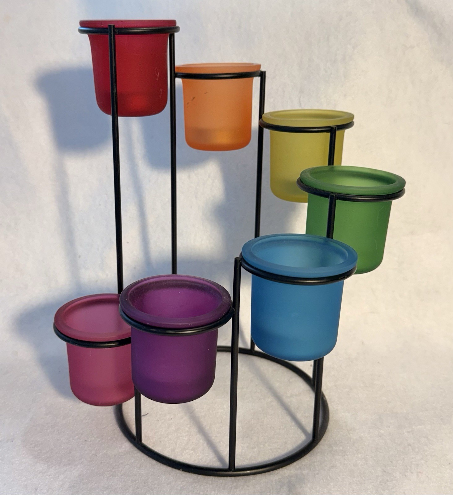 Rainbow Candle Votive Swirl Candle Holder PRIDE Fun