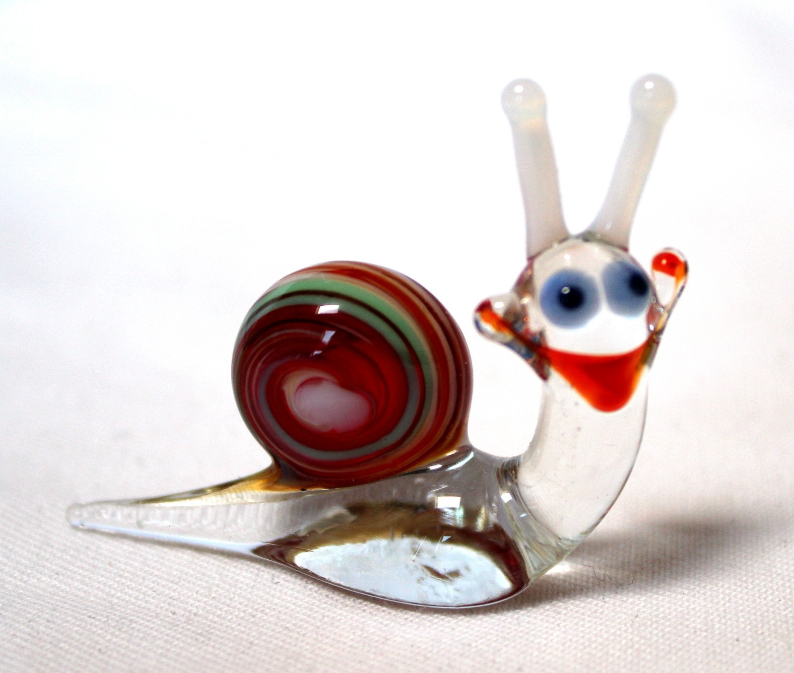 Color Glass Figurines Freehand Lamp-Working: Lizard, Snail & Penguin #29,74,75