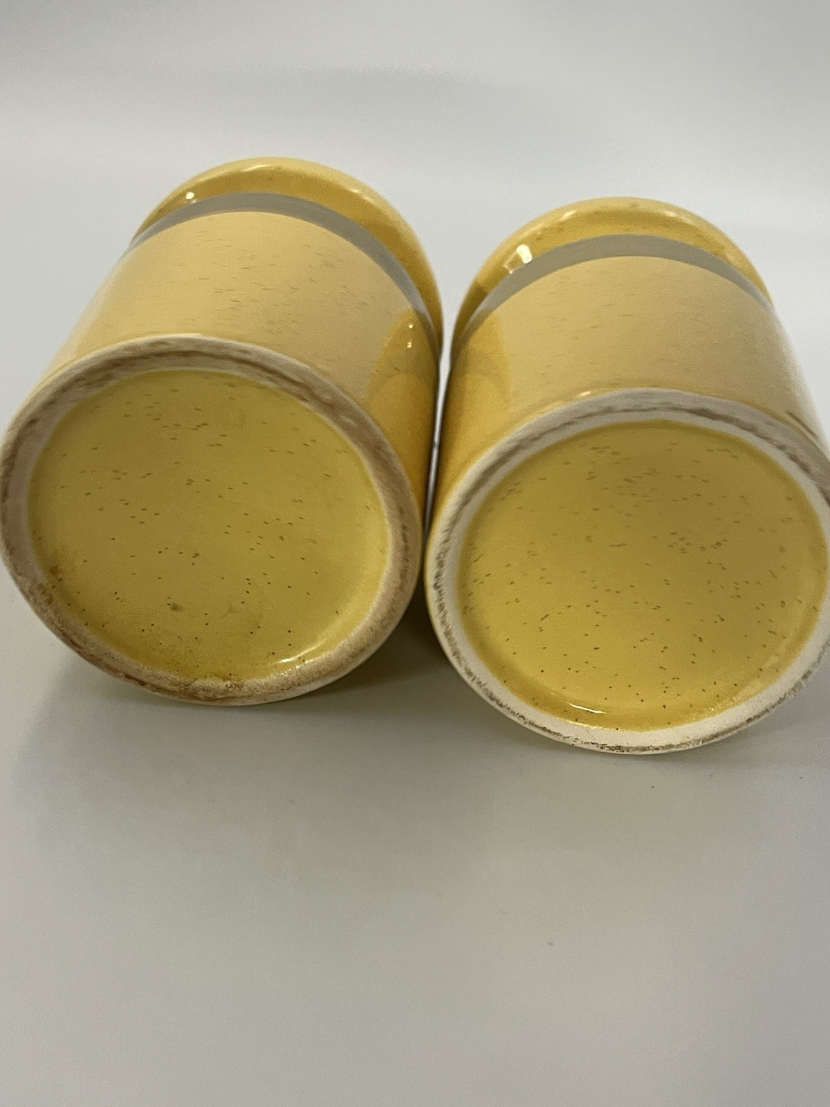 Set of 2 Small Vintage Jam / Flower pots / Planter Matching 4.5 inches Tall