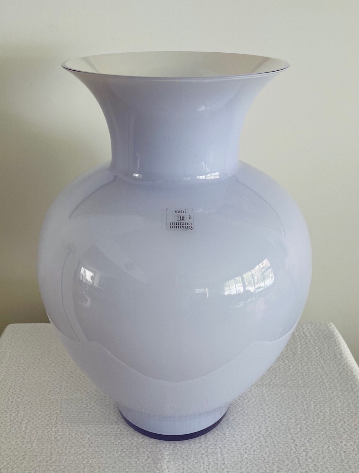 Vintage BAROVIER & TOSO Large Signed Murano Glass Vase H15.5″